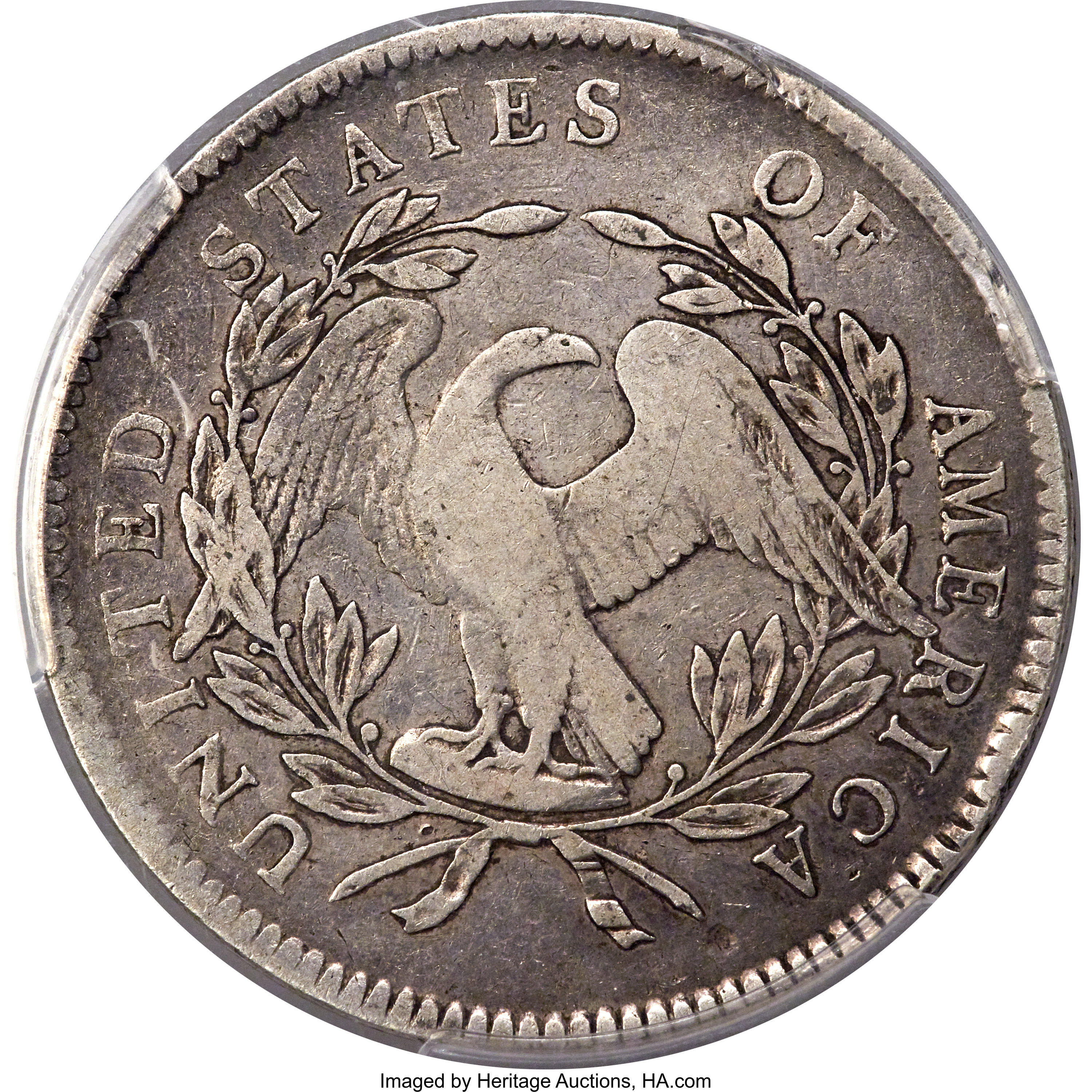 1795 $1  Flowing Hair, 3 Leaves, B-12, BB-26 P1 thumbnail 4