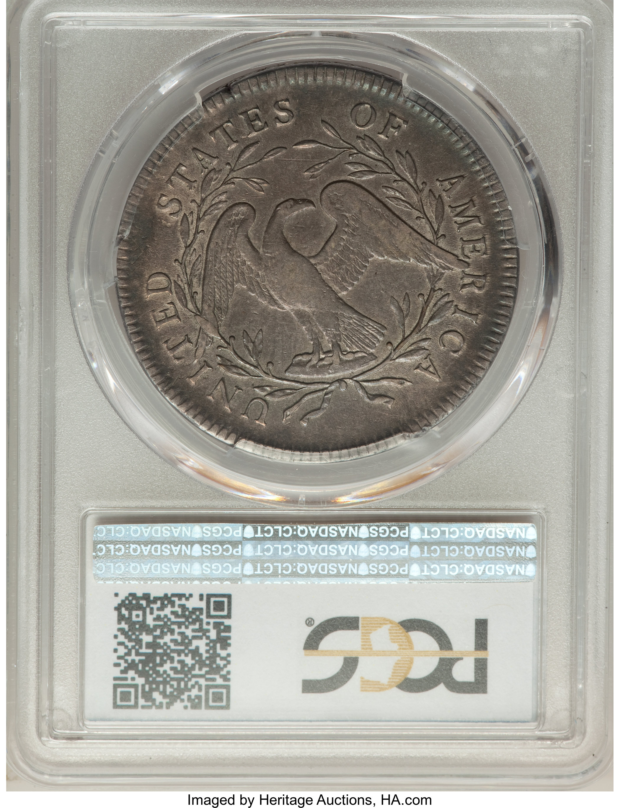 1795 $1  Flowing Hair, 2 Leaves, B-4, BB-14 MS64 thumbnail 19