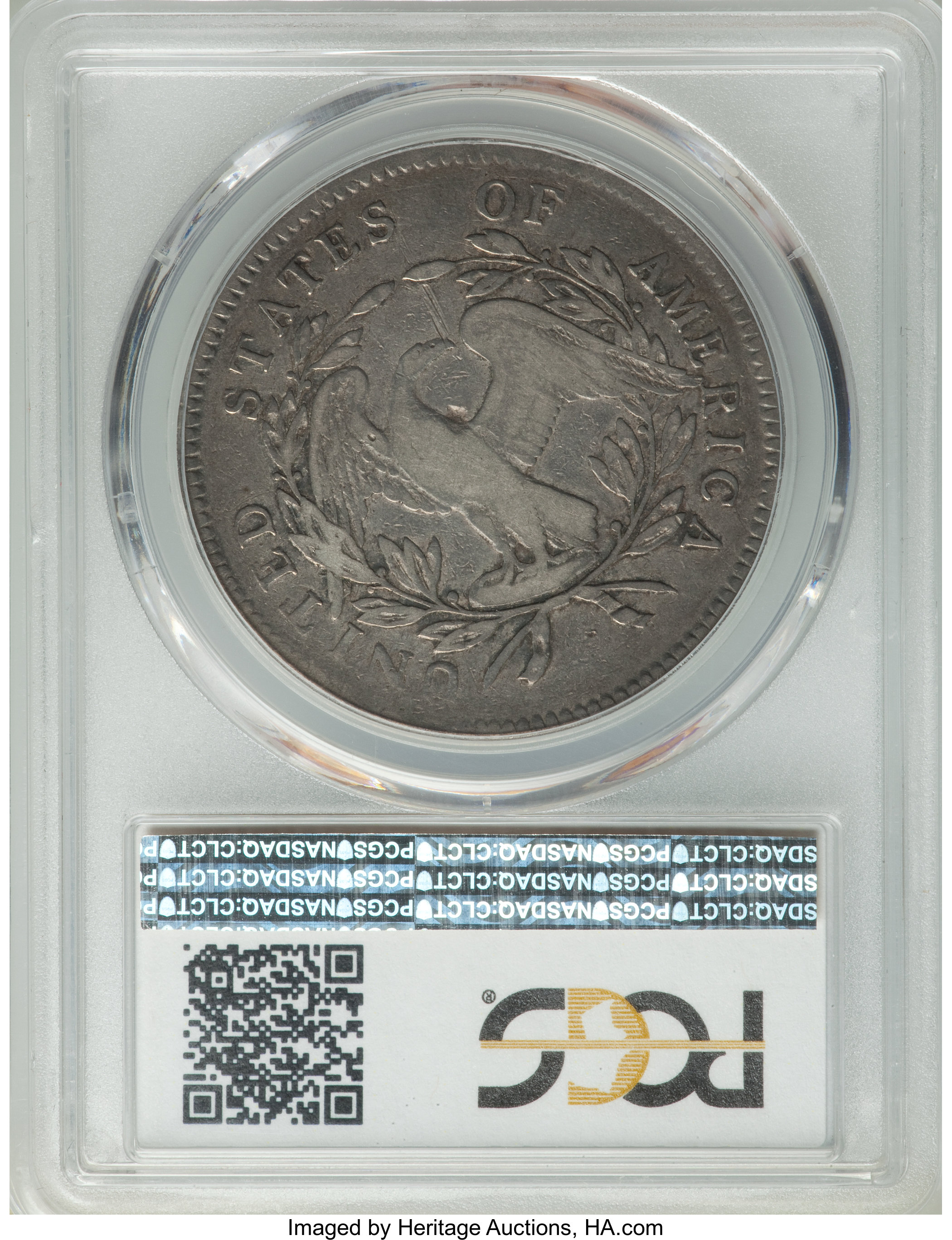 1795 $1  Flowing Hair, 3 Leaves, B-6, BB-25 P1 thumbnail 22