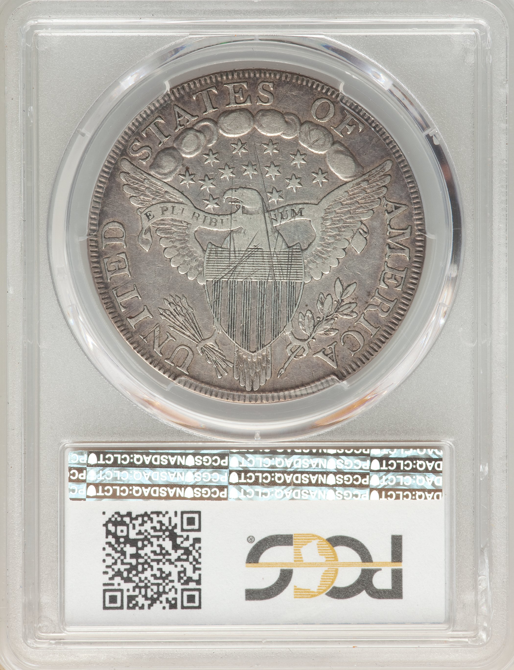 1798 $1  Large Eagle, Pointed 9, 5 Berries, B-10, BB-109 AG3 CAC thumbnail 2