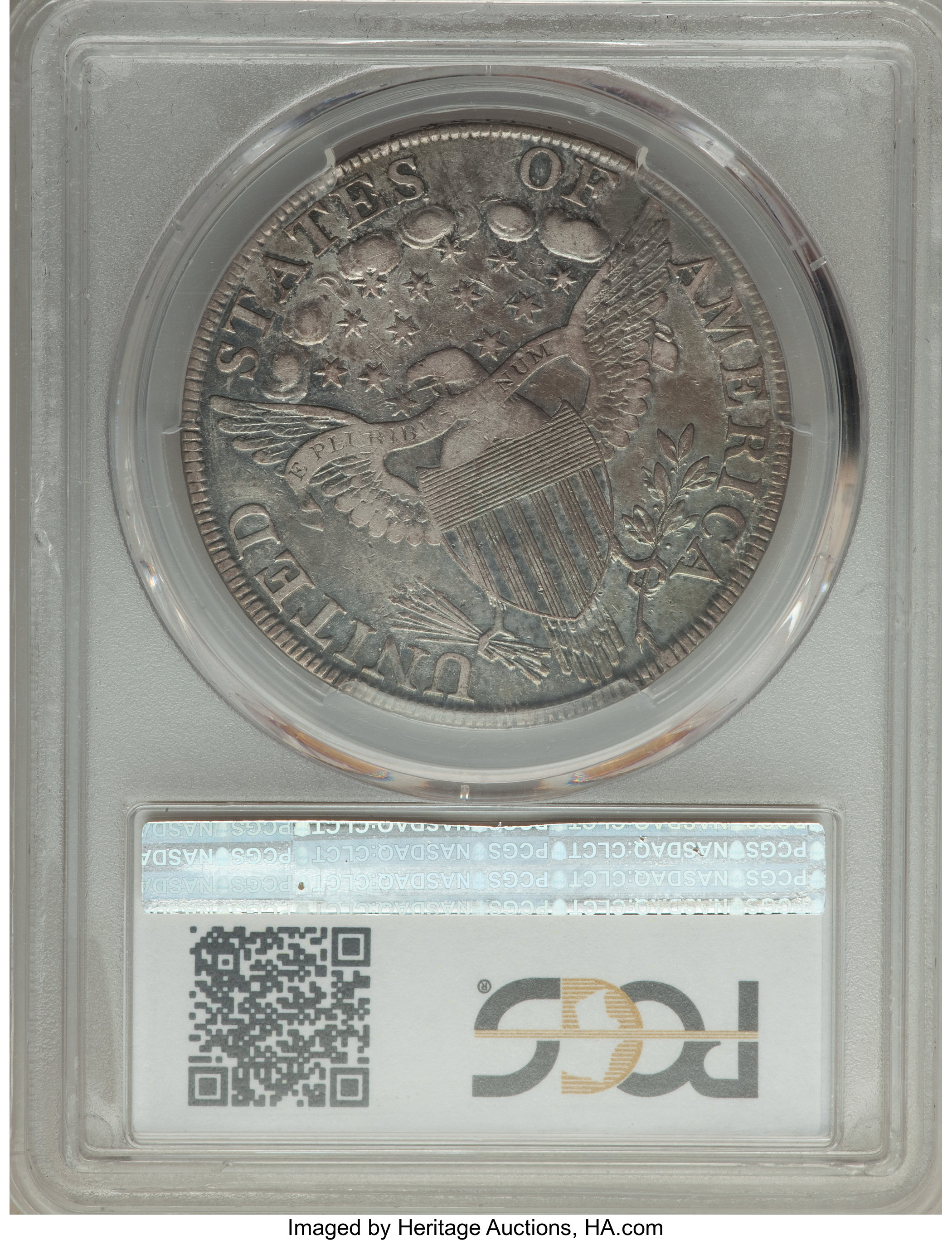 1798 $1  Large Eagle, Pointed 9, 5 Berries, B-24, BB-124 F12 CAC thumbnail 16