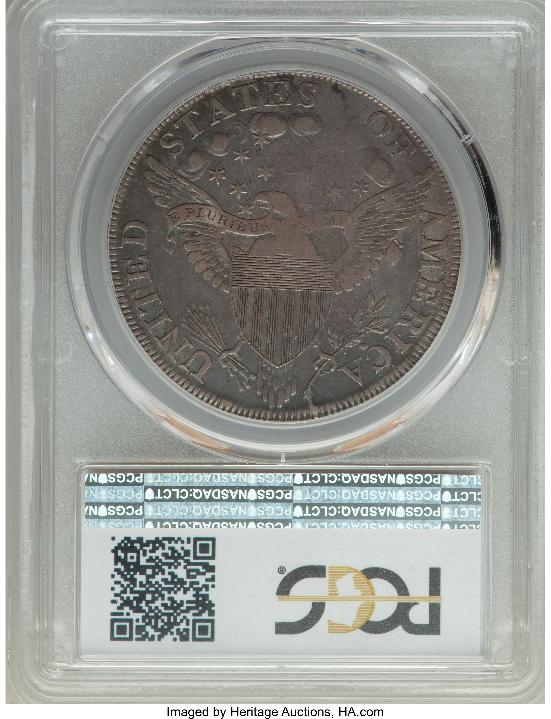 1798 $1  Large Eagle, Pointed 9, 5 Berries, B-24, BB-124 F12 CAC thumbnail 22