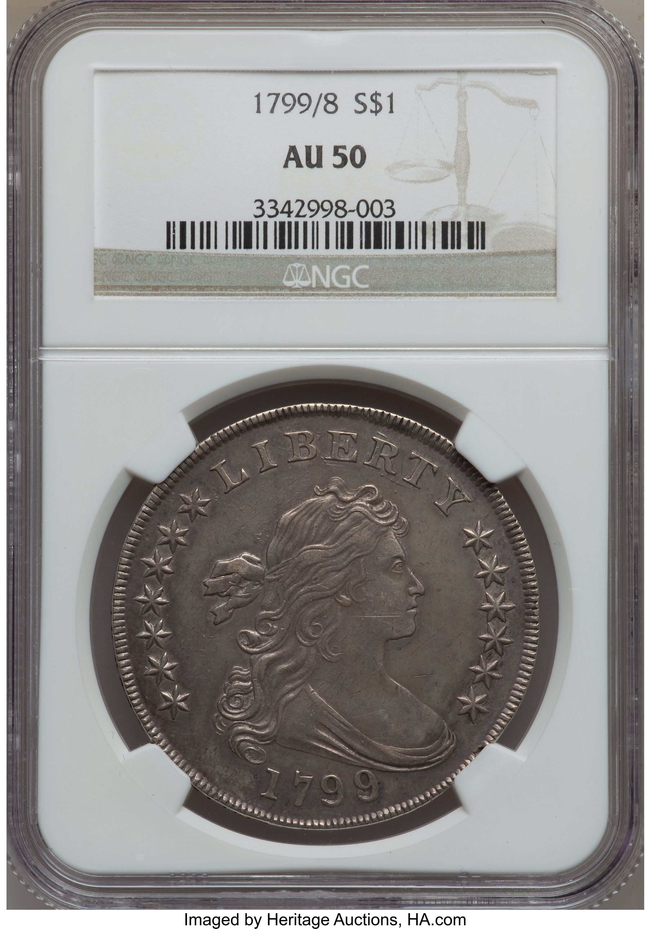1799/8 $1  13 Stars Reverse, B-1, BB-142 MS66 thumbnail 27
