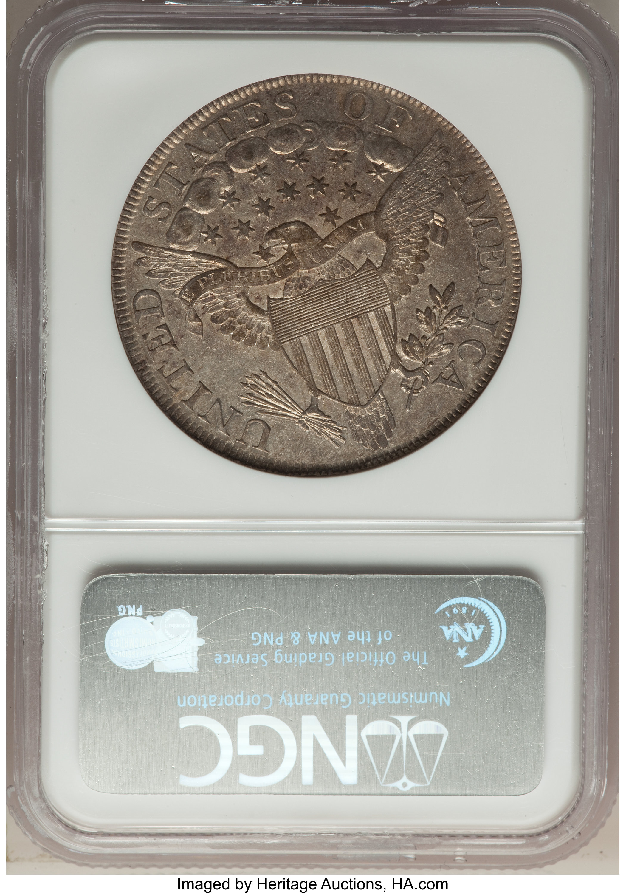 1800 $1  B-5, BB-189 AU58 CAC thumbnail 5