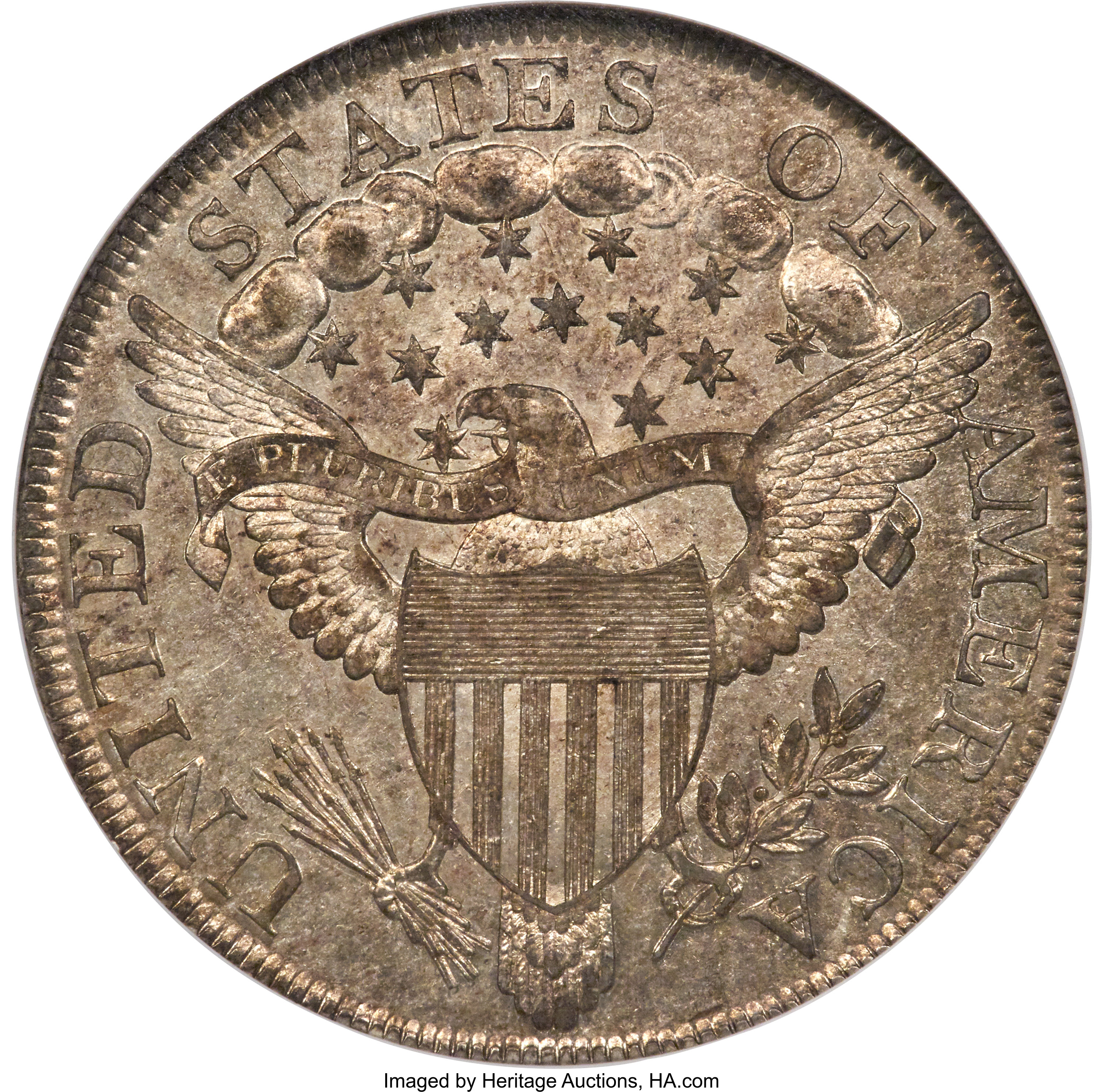 1800 $1  B-5, BB-189 AU58 CAC thumbnail 6