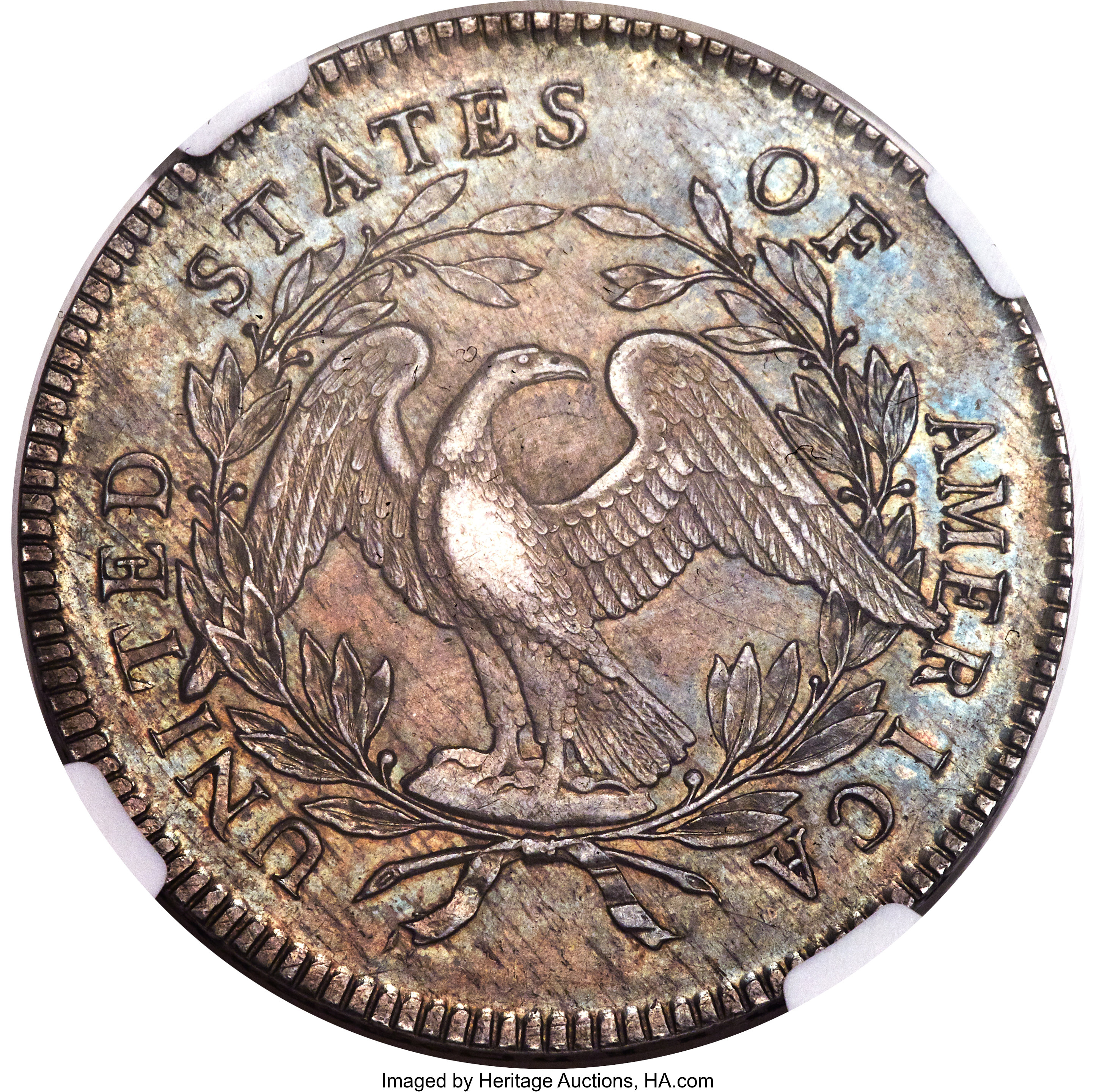 1795 $1  Flowing Hair, 3 Leaves, B-7, BB-18 MS63 CAC thumbnail 6