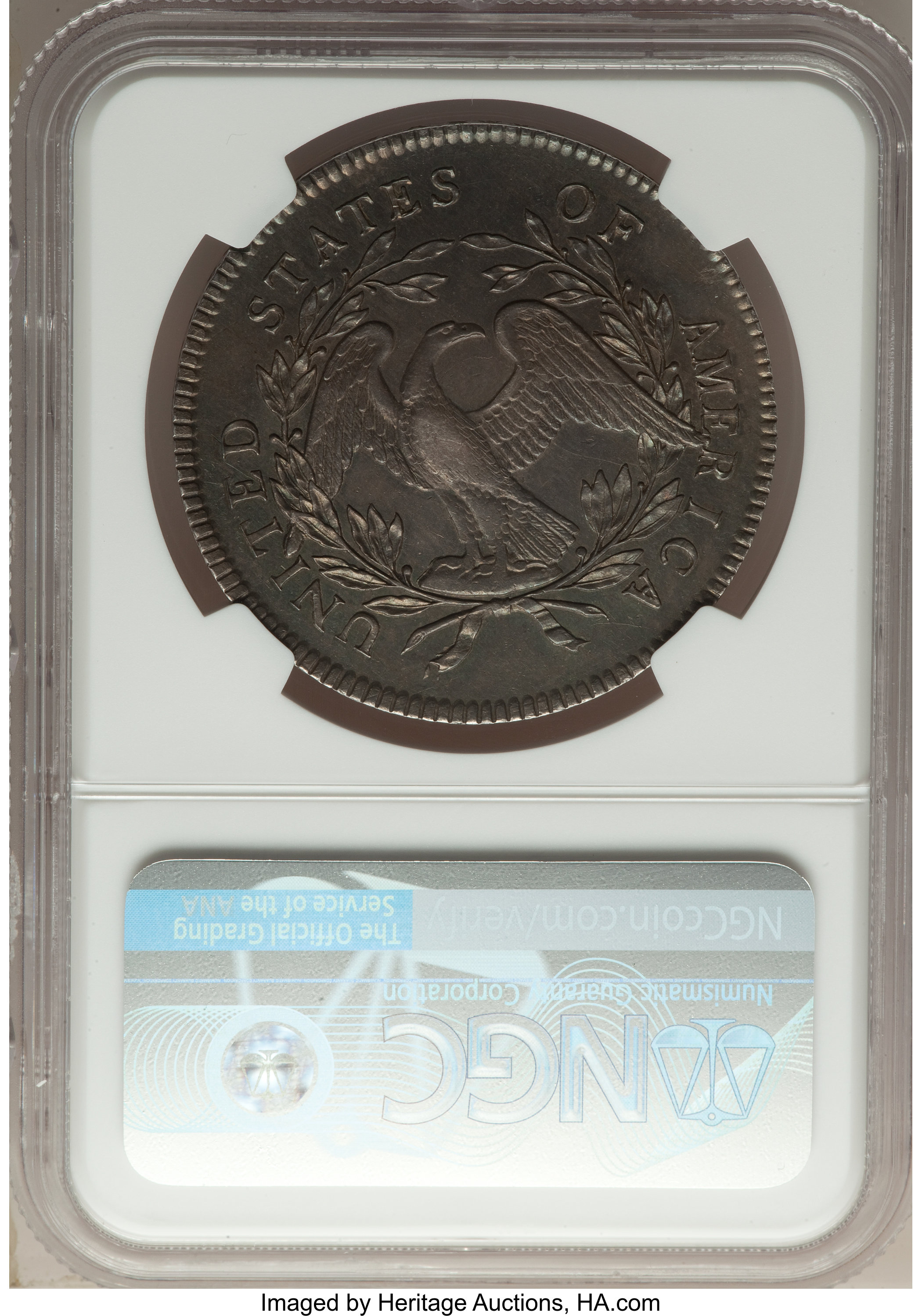 1795 $1  Flowing Hair, 3 Leaves, B-7, BB-18 MS63 CAC thumbnail 8