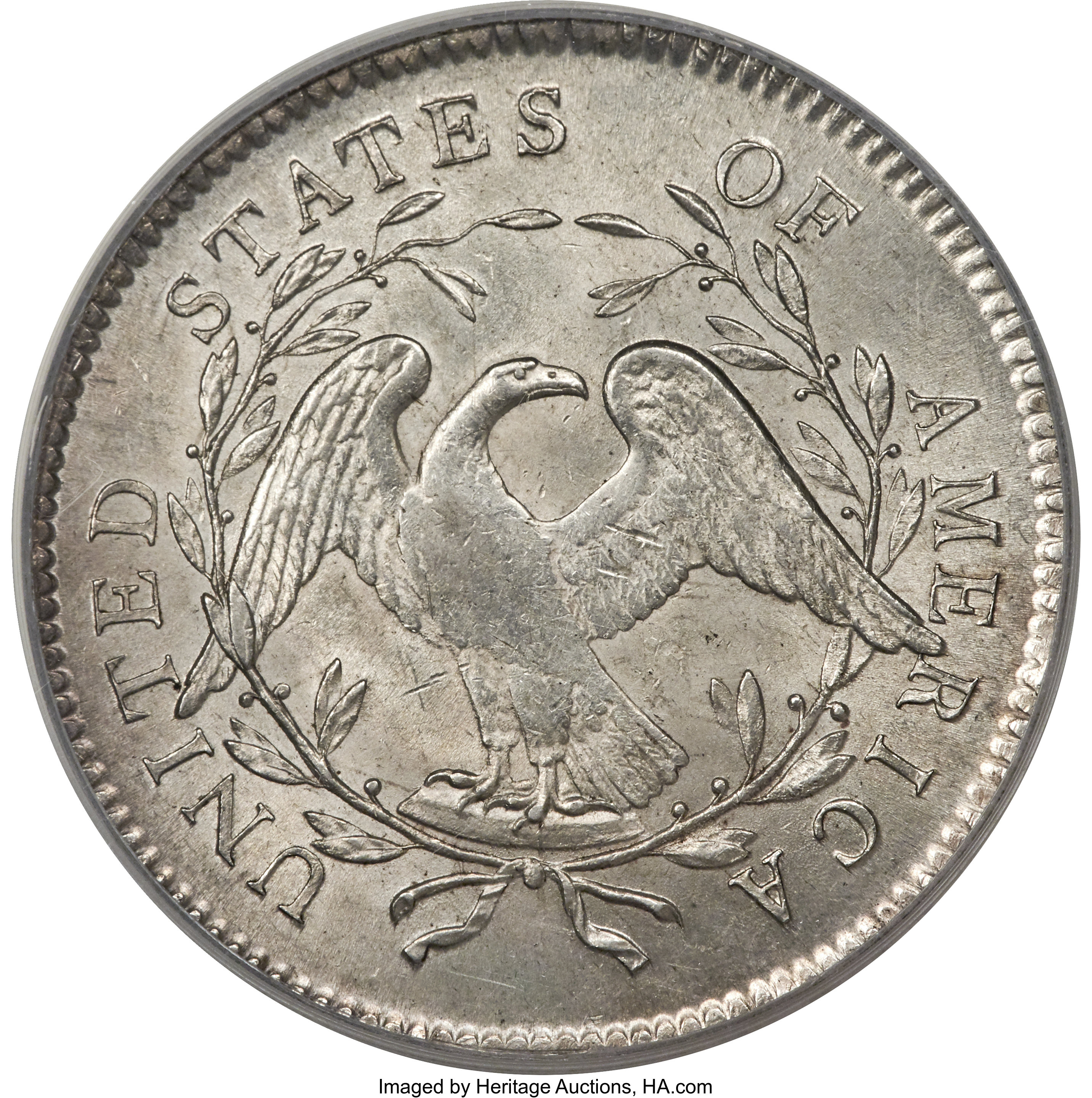 1795 $1  Flowing Hair, 2 Leaves, B-2, BB-20 MS66 thumbnail 11