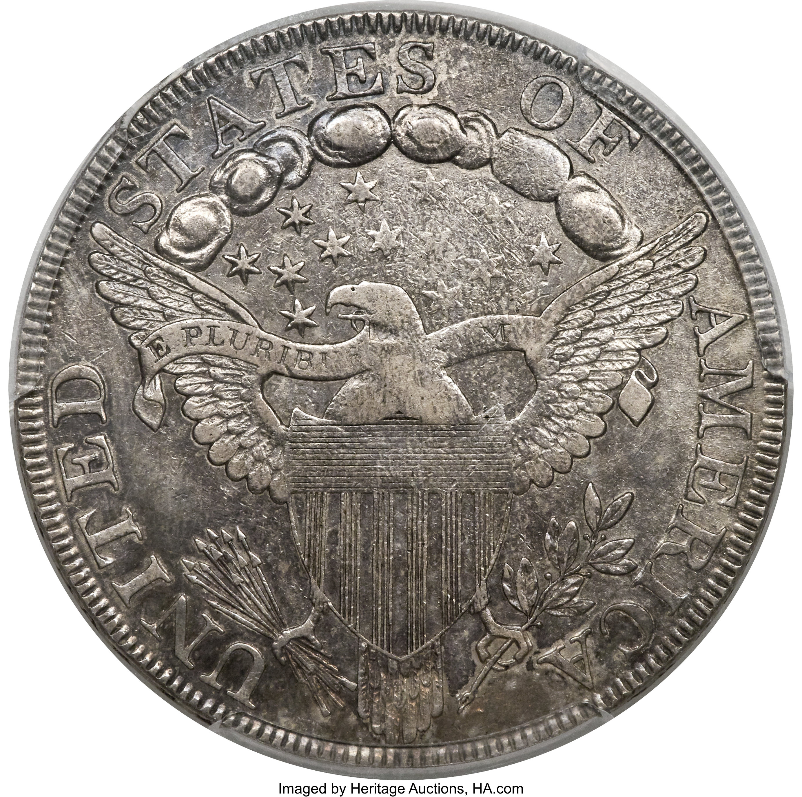1798 $1  Large Eagle, Pointed 9, 5 Berries, B-10, BB-109 AG3 CAC thumbnail 19