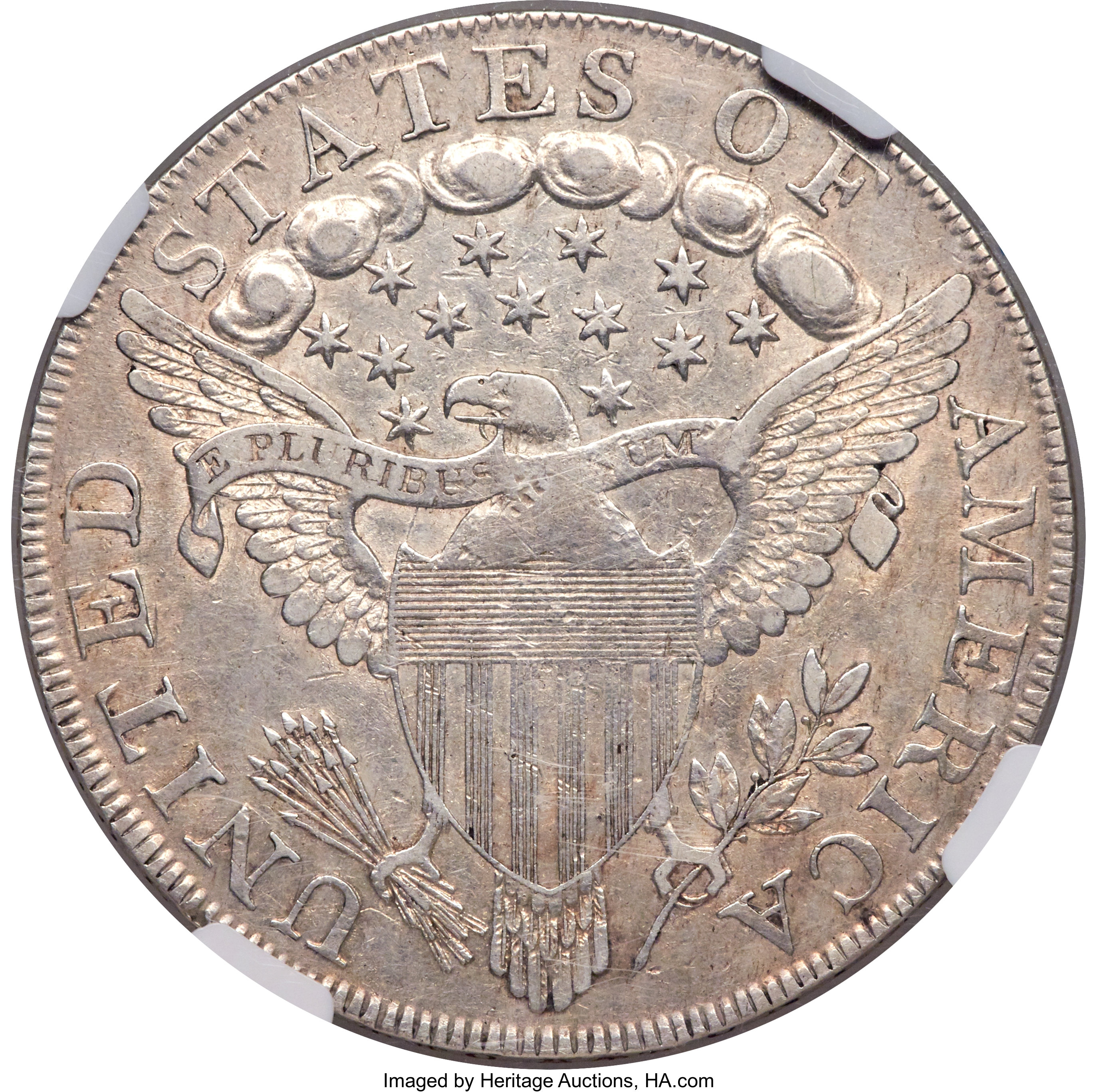 1798 $1  Large Eagle, Pointed 9, 5 Berries, B-11, BB-111 VF20 CAC thumbnail 25