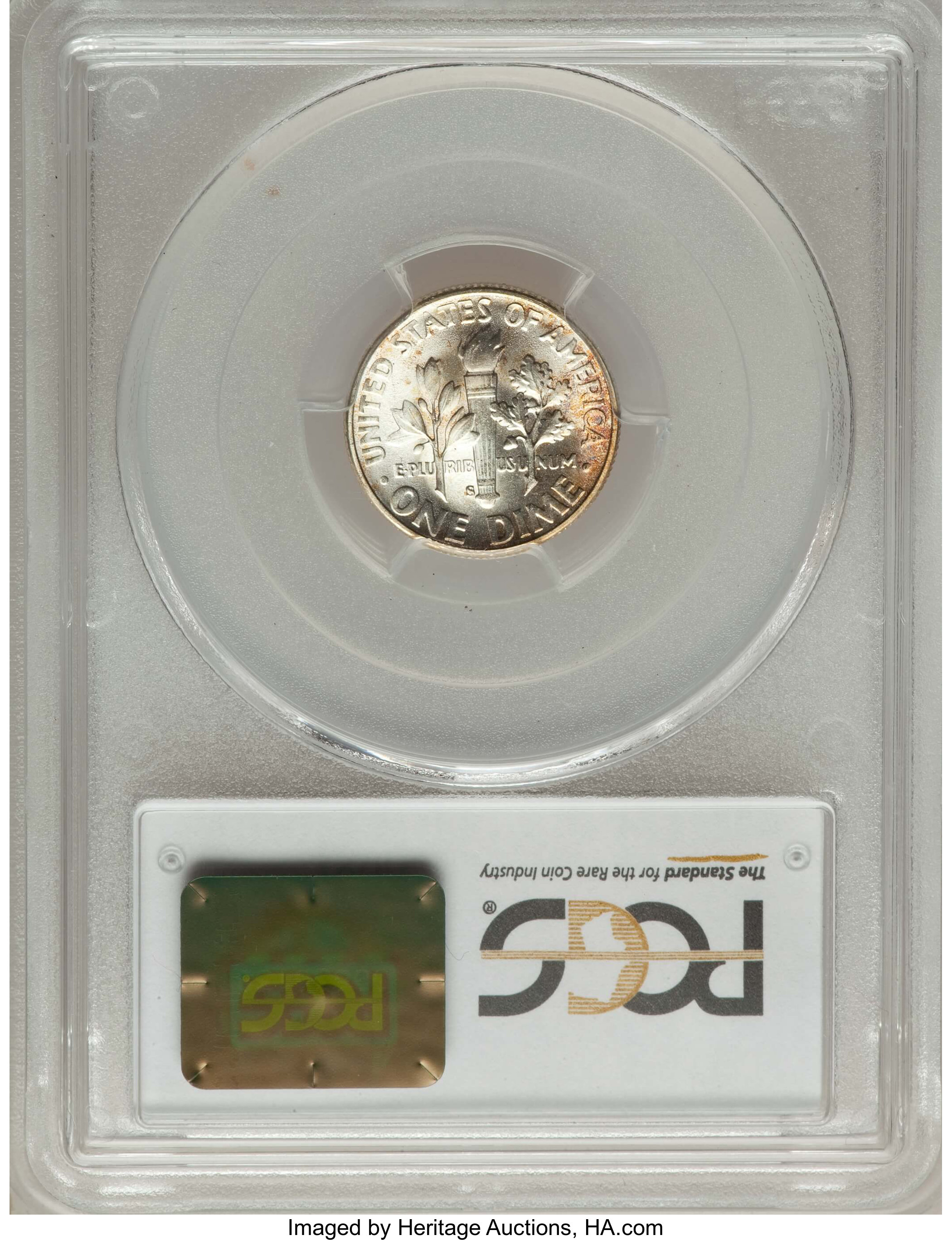 1950-S/S 10c S/Inverted S, FS-501 MS66 thumbnail 4
