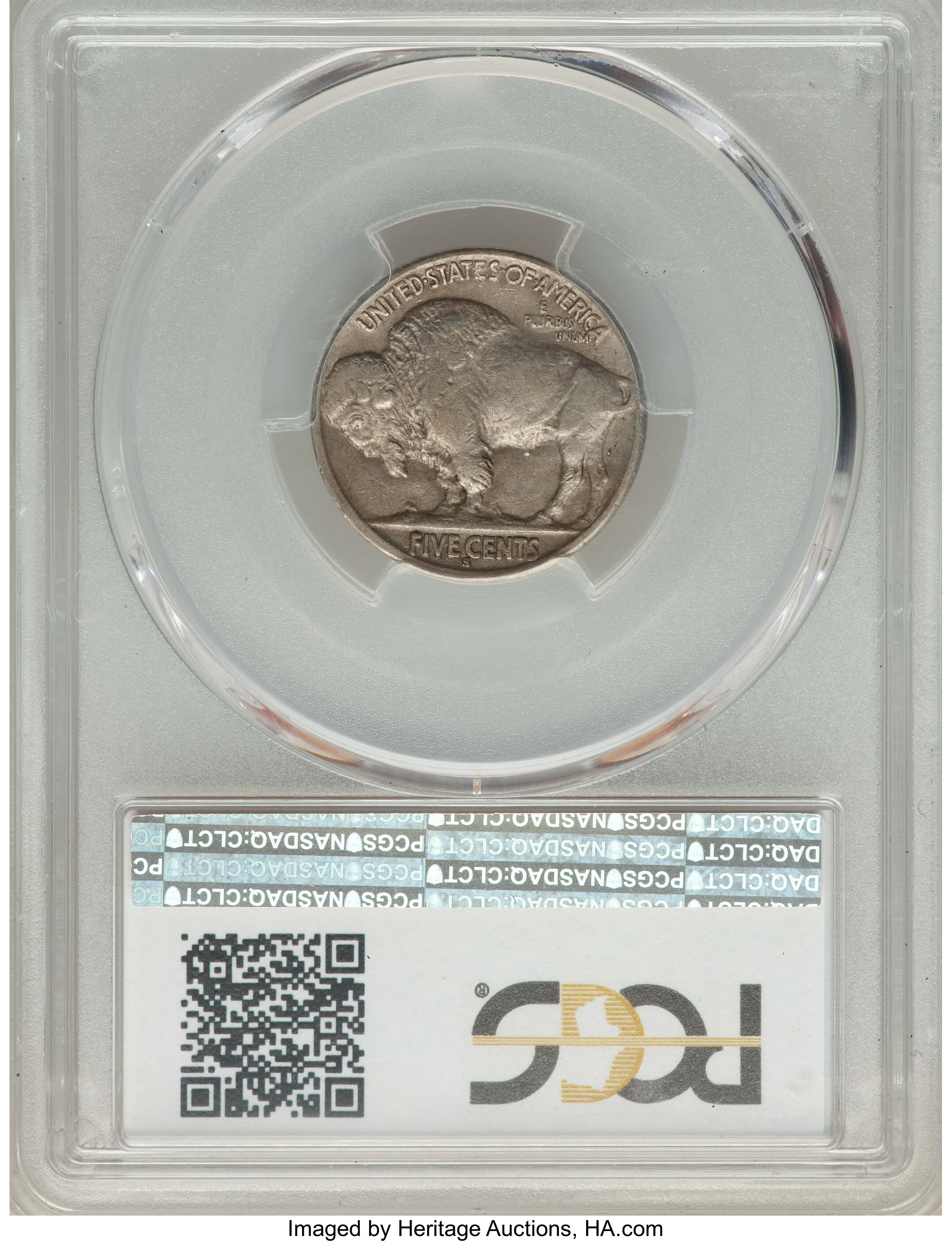 1917-S 5c 2 Feathers, FS-401 AU53 CAC thumbnail 10