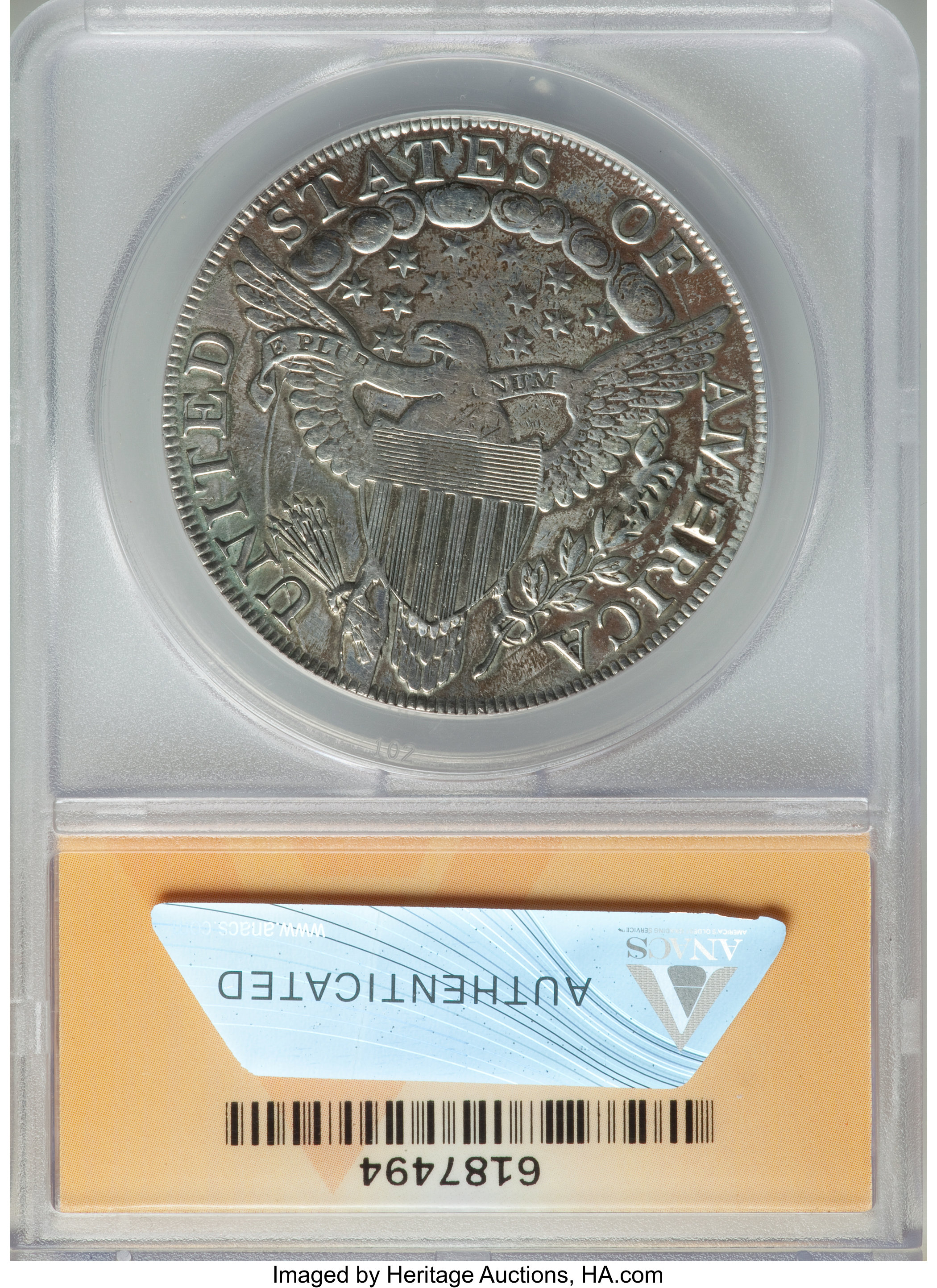 1798 $1  Large Eagle, Pointed 9, Close Date, B-28, BB-118 VF30 thumbnail 2