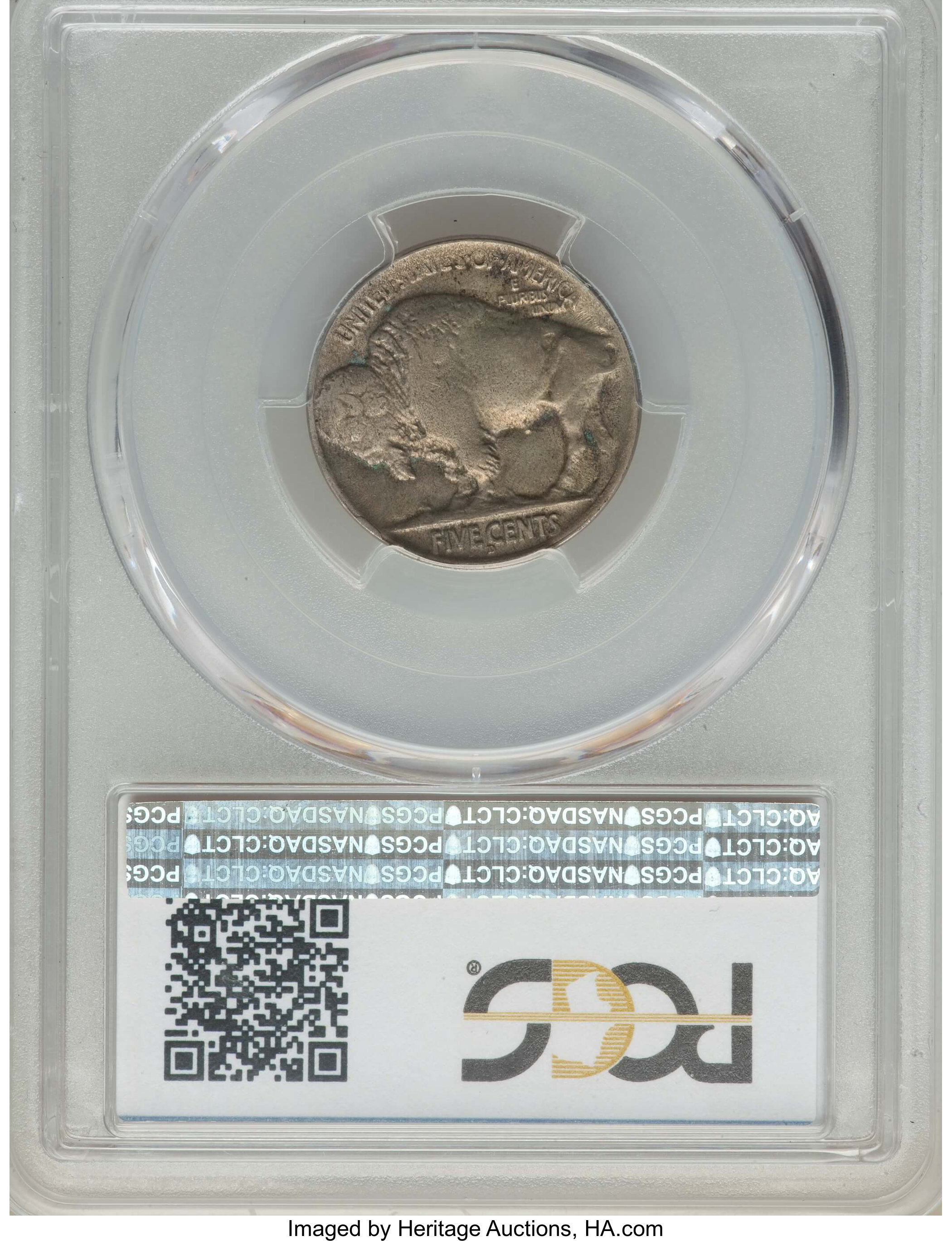 1926-D 5c 2 Feathers, FS-401 XF40 CAC thumbnail 2
