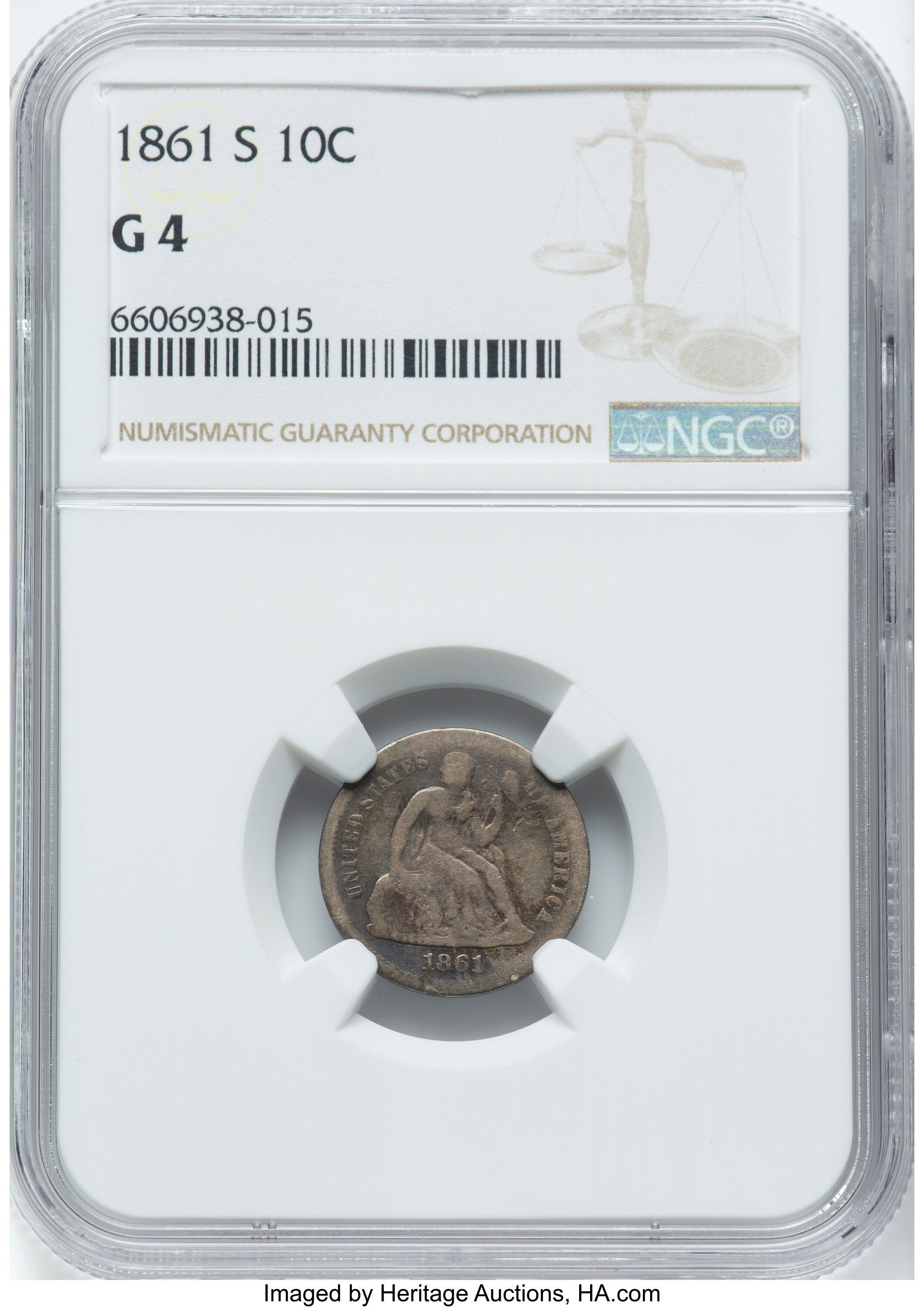 1861-S 10c G4 thumbnail 4