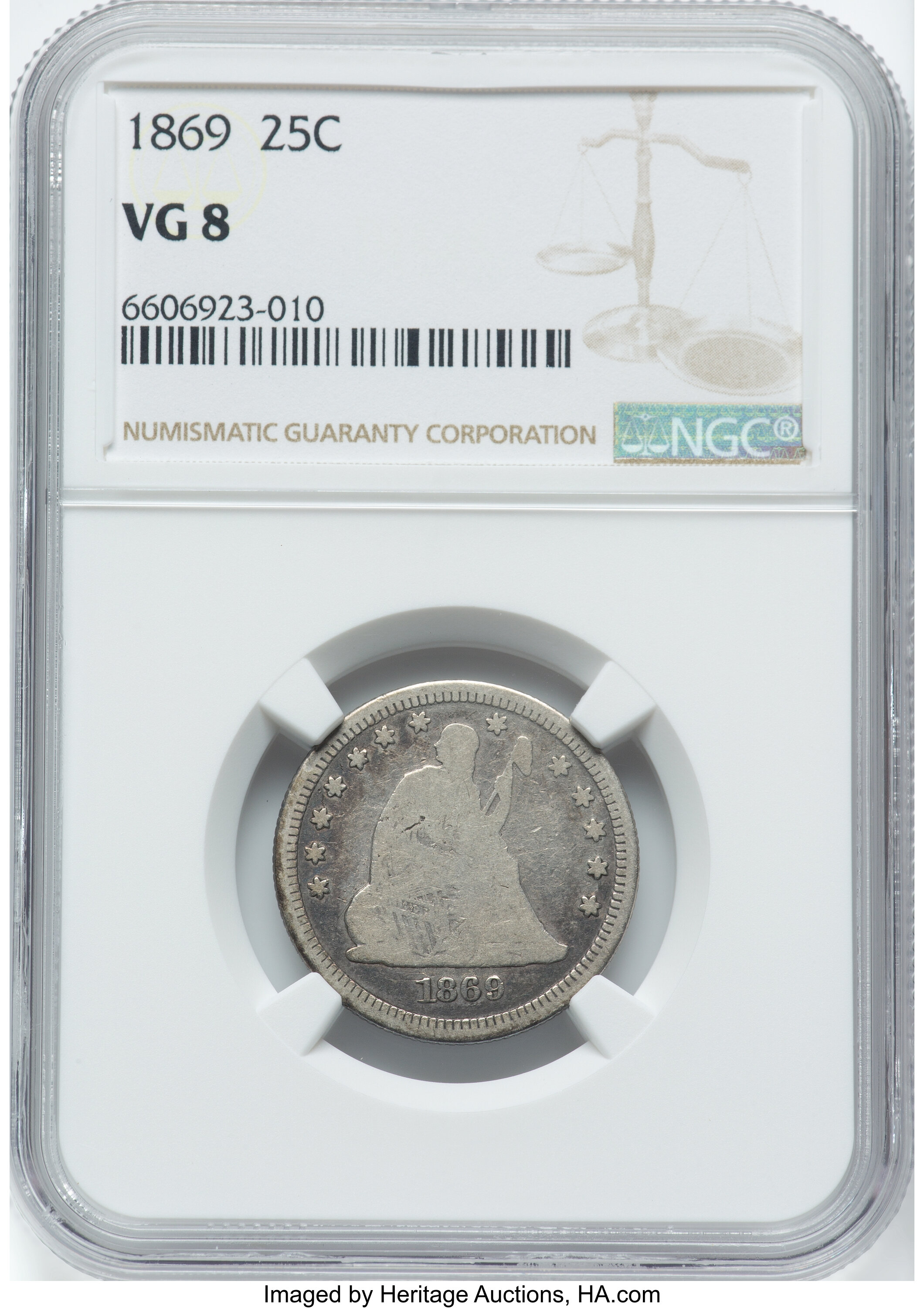 1869 25c VG8 thumbnail 4