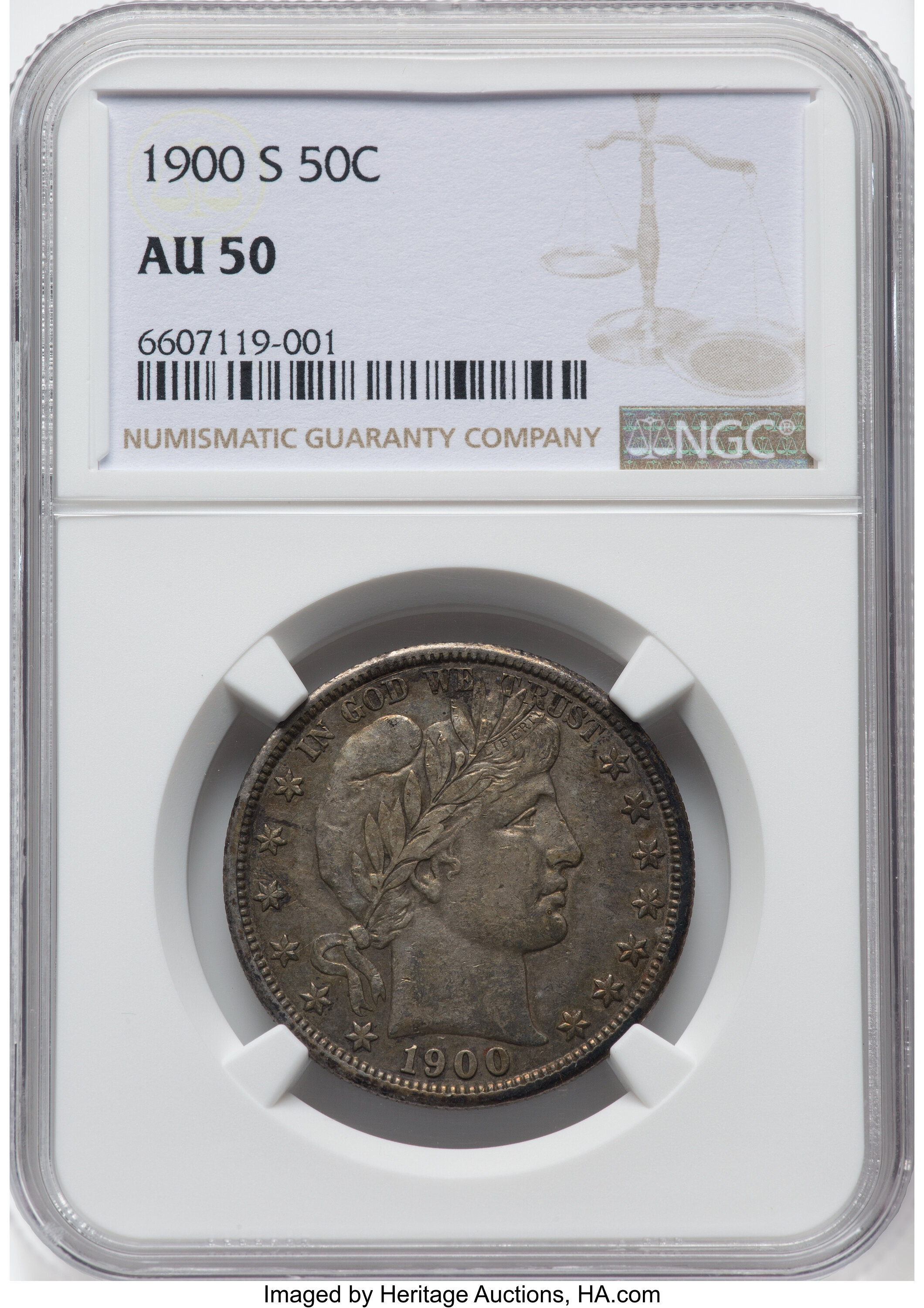 1900-S 50c AU50 thumbnail 4