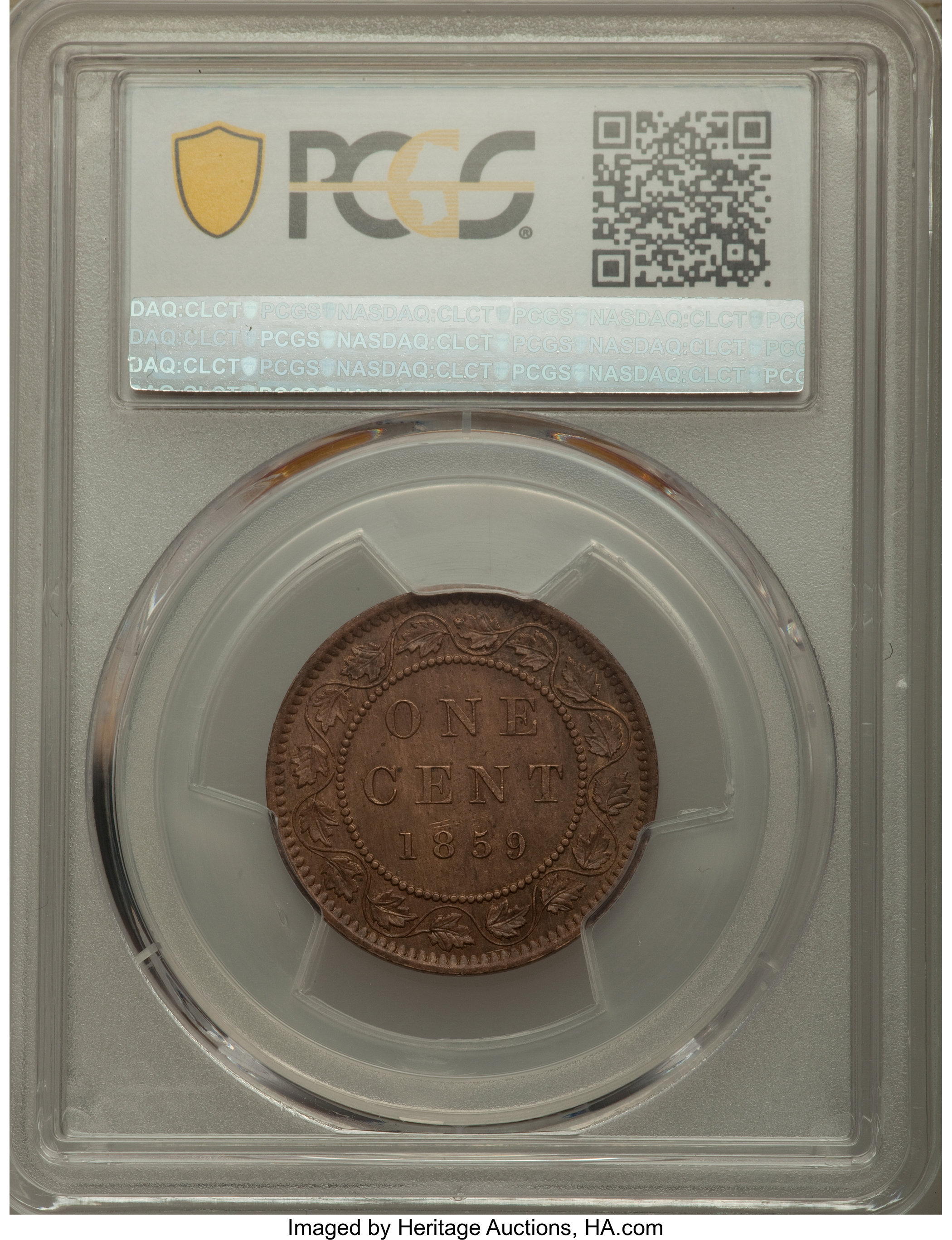 1859 1c Province of Canada, Narrow 9, DP-5 MS BN VF30 BN thumbnail 5