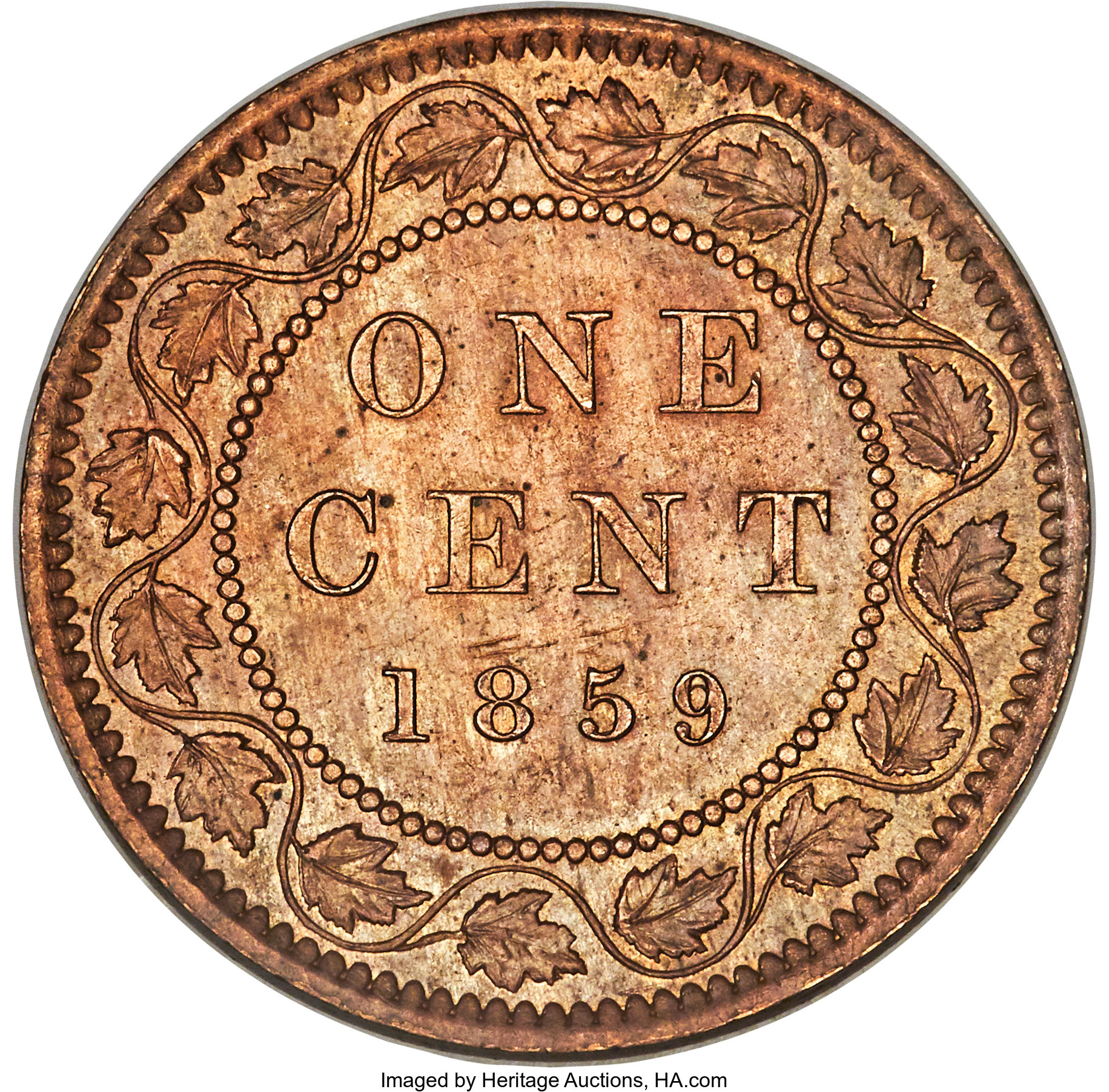 1859 1c Province of Canada, Narrow 9, DP-5 MS BN VF30 BN thumbnail 6