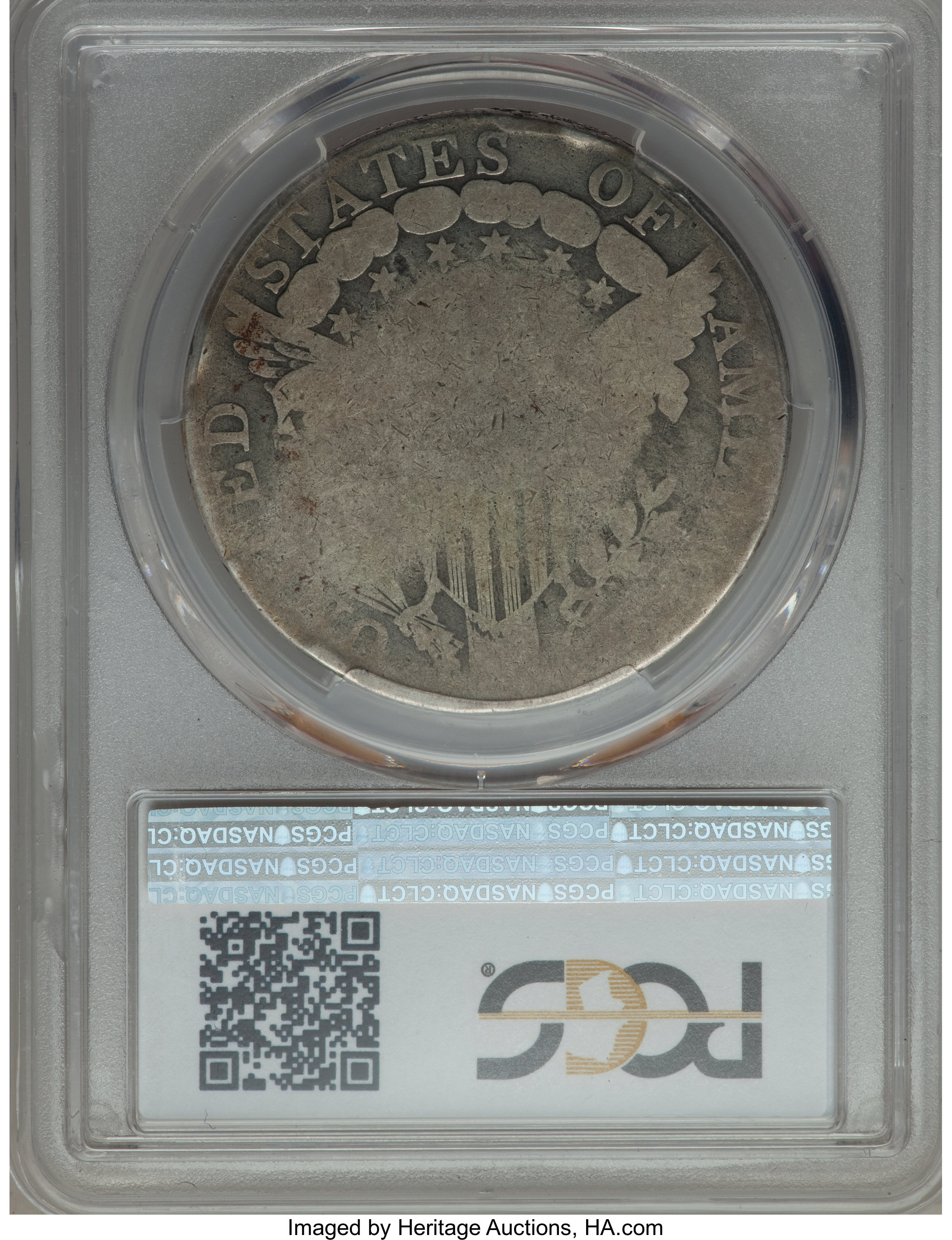 1798 $1  Large Eagle, Pointed 9, 4 Berries, B-8, BB-125 AG3 thumbnail 2