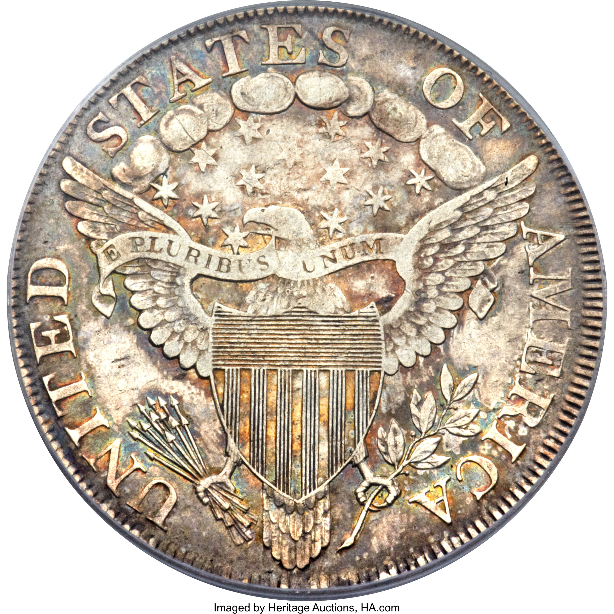 1798 $1  Large Eagle, Pointed 9, Close Date, B-29, BB-119 XF40 thumbnail 12