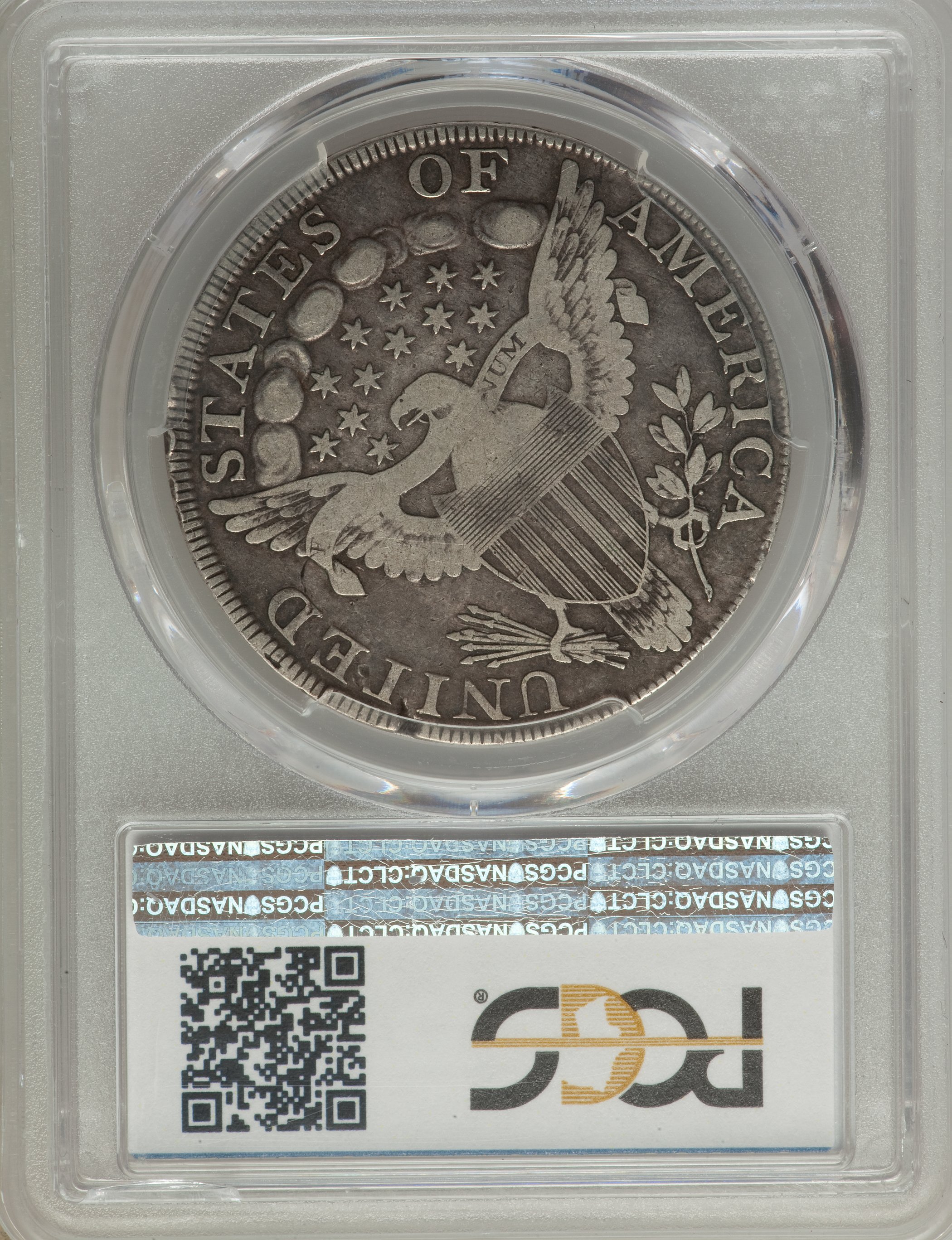 1798 $1  Large Eagle, Pointed 9, 10 Arrows, B-21, BB-107 VG10 thumbnail 2