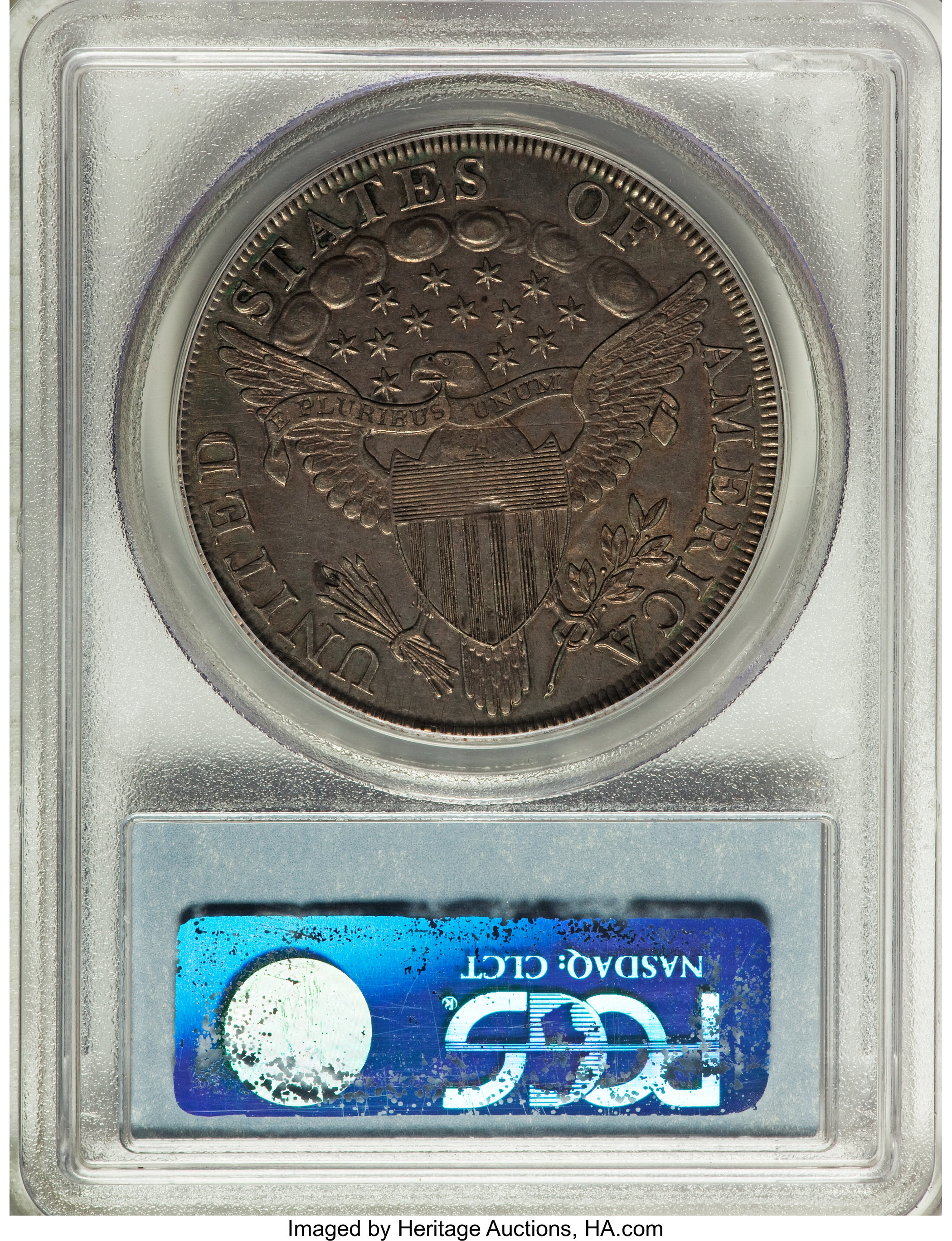 1798 $1  Large Eagle, Pointed 9, 10 Arrows, B-21, BB-107 AU58 thumbnail 15