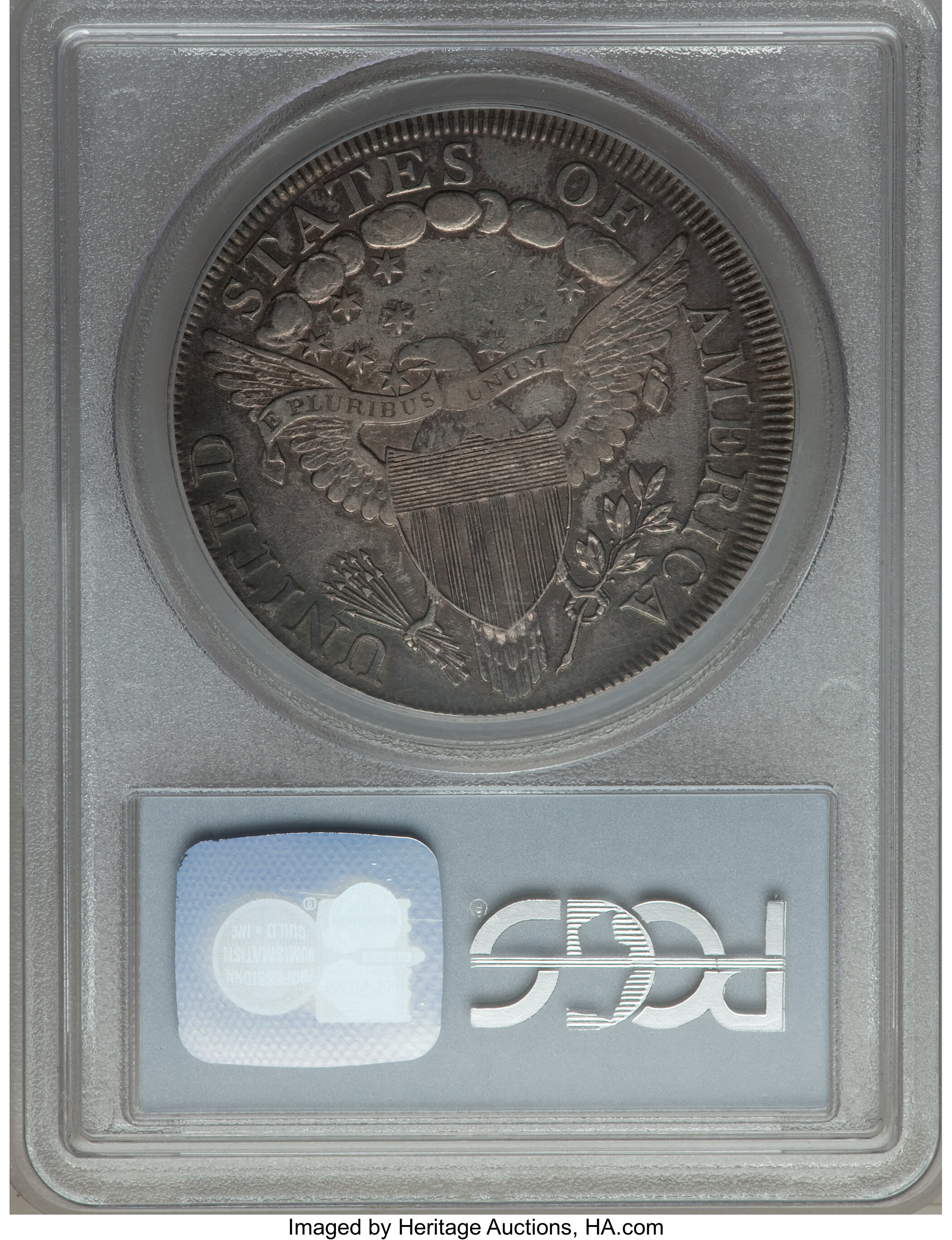 1798 $1  Large Eagle, Pointed 9, Wide Date, B-12, BB-120 XF45 thumbnail 3