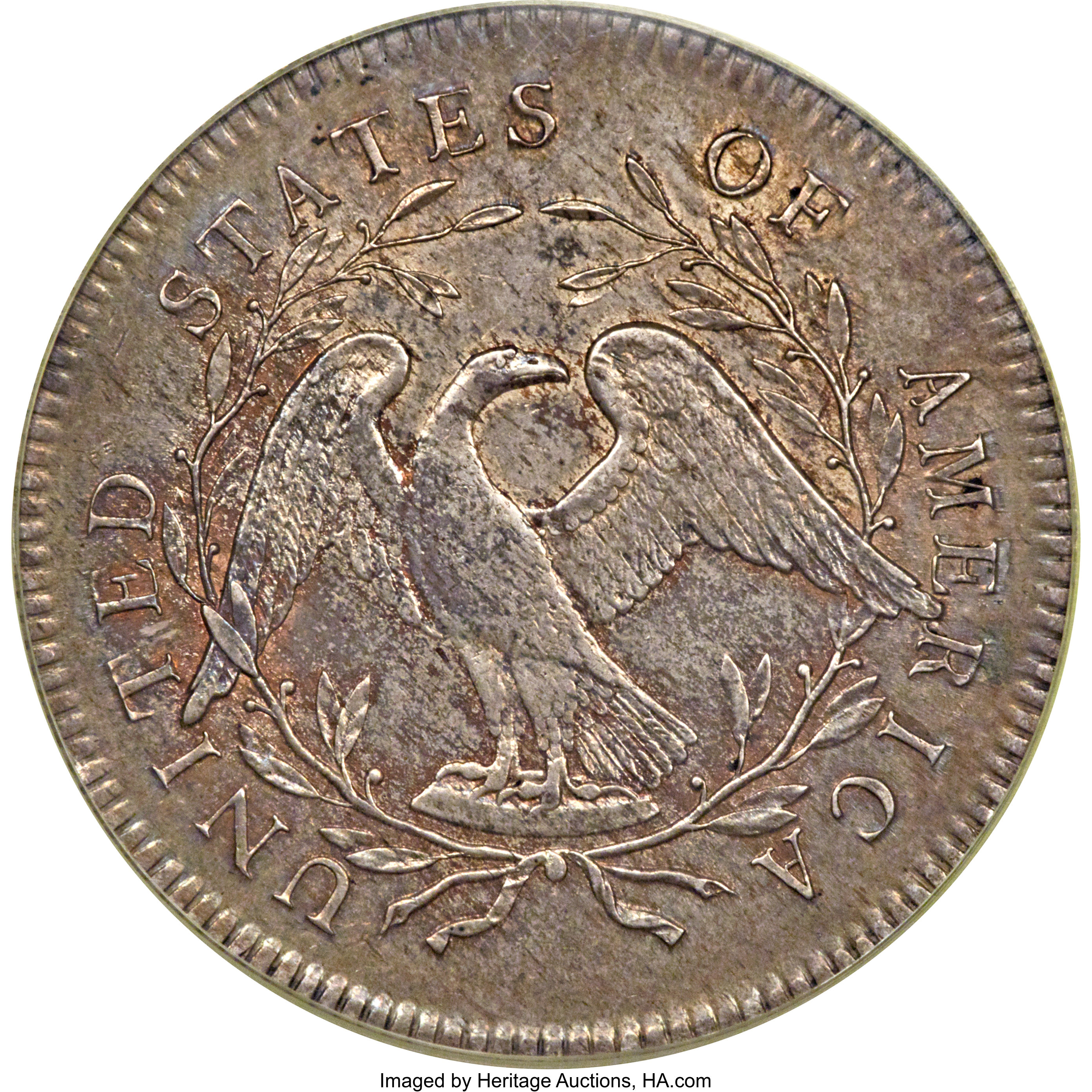 1795 $1  Flowing Hair, 2 Leaves, B-4, BB-14 MS64 thumbnail 14