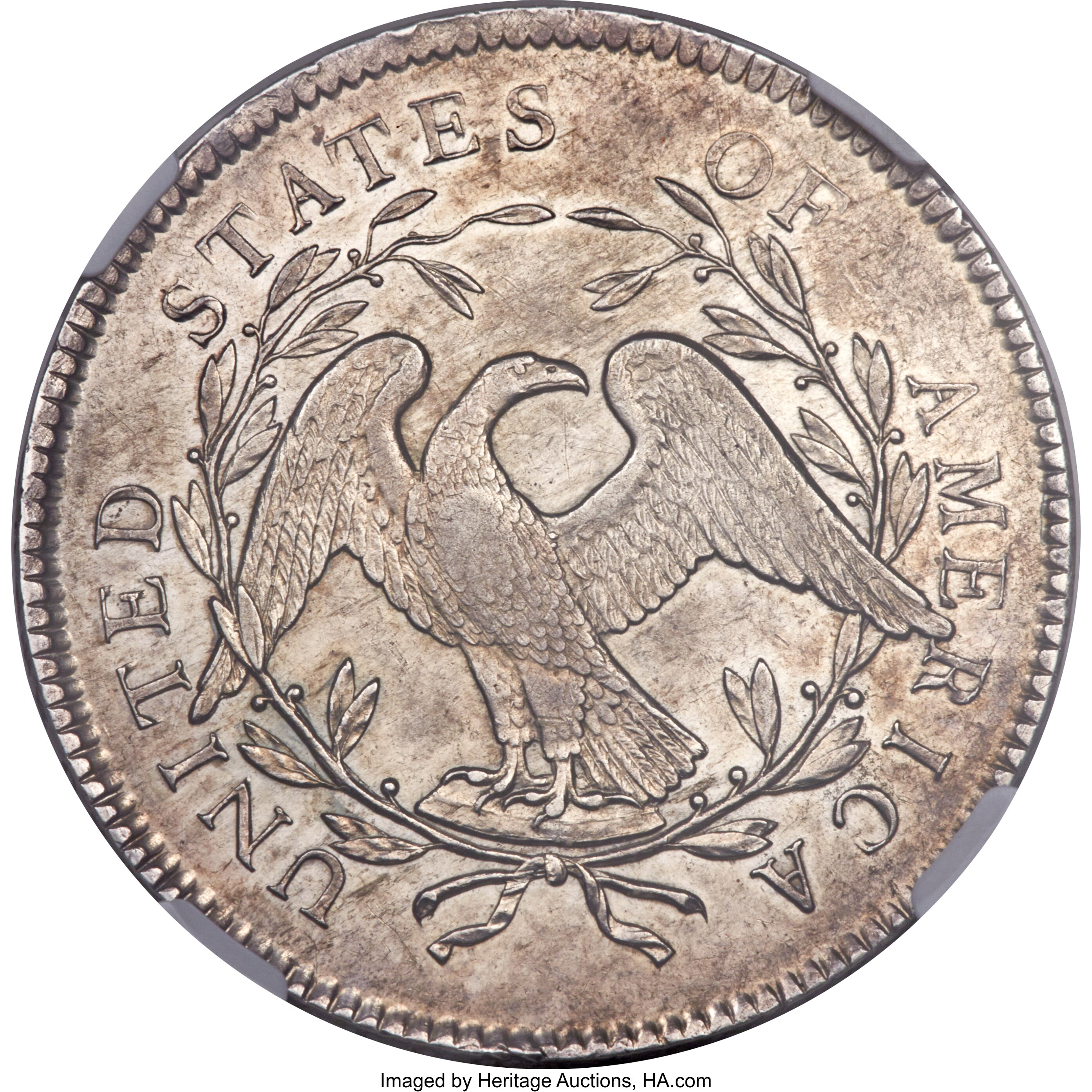1795 $1  Flowing Hair, 2 Leaves MS61 CAC thumbnail 2
