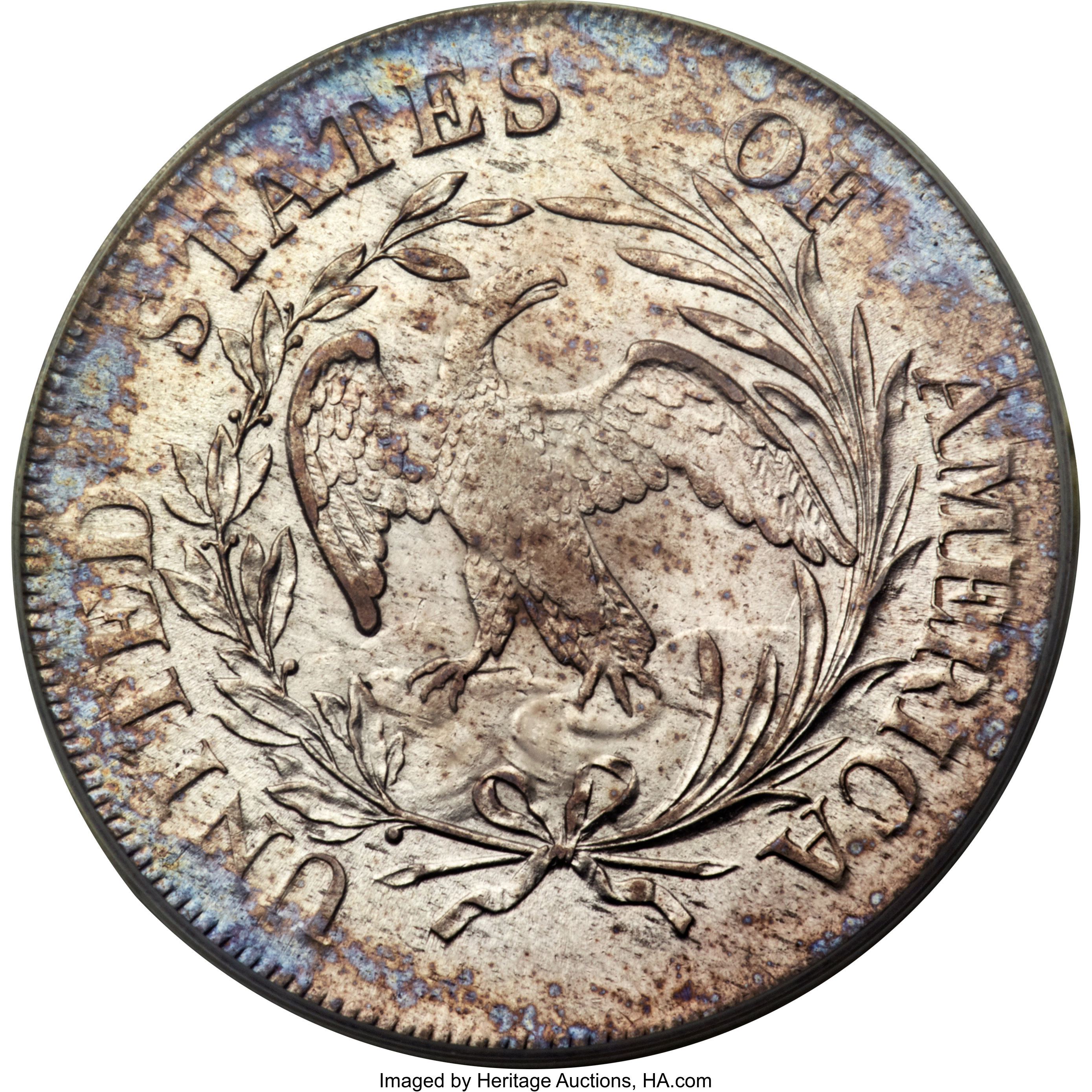 1797 $1  10x6 Stars, Large Letters MS60 thumbnail 9