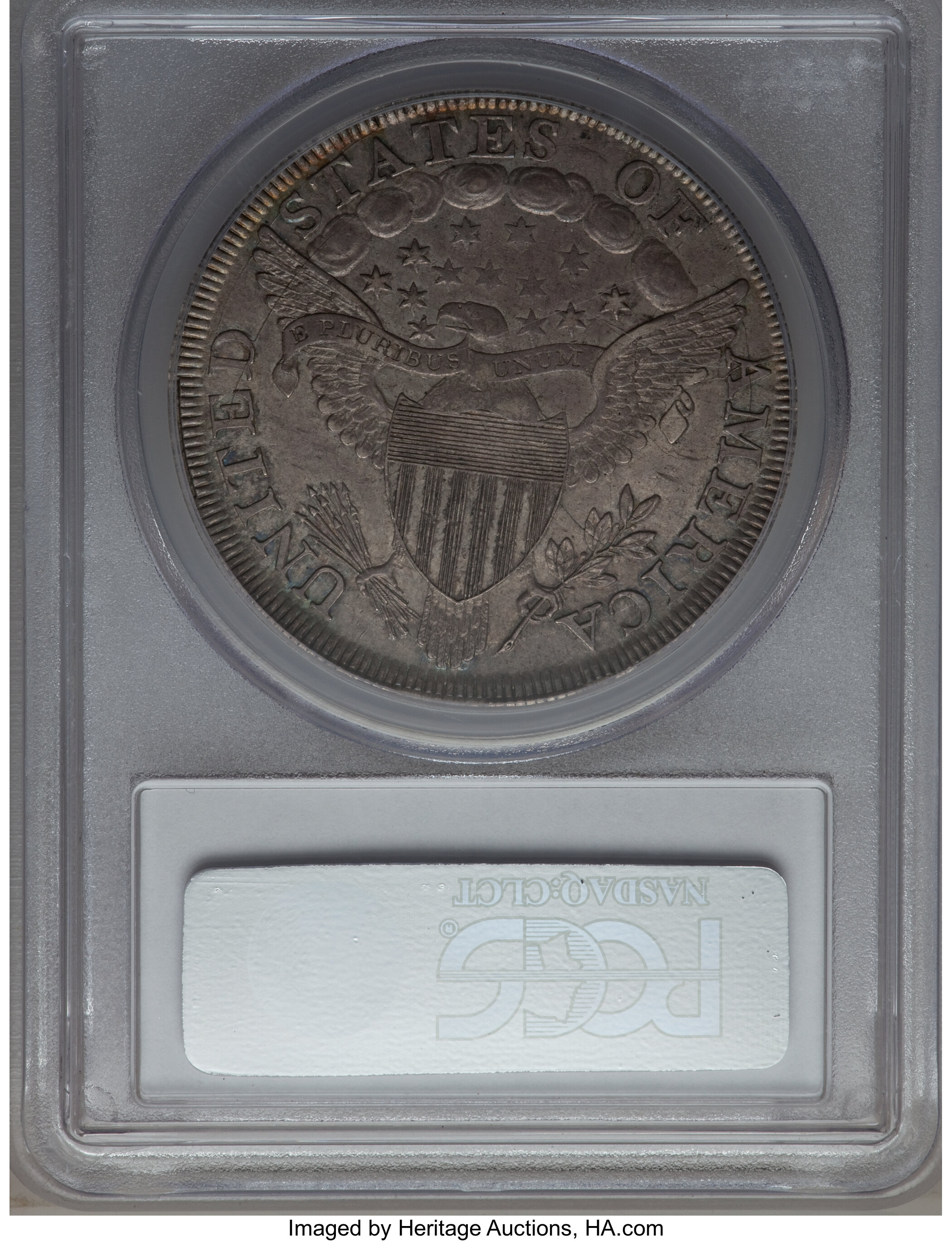 1798 $1  Large Eagle, Pointed 9, Close Date, B-30, BB-116 AU58 thumbnail 2