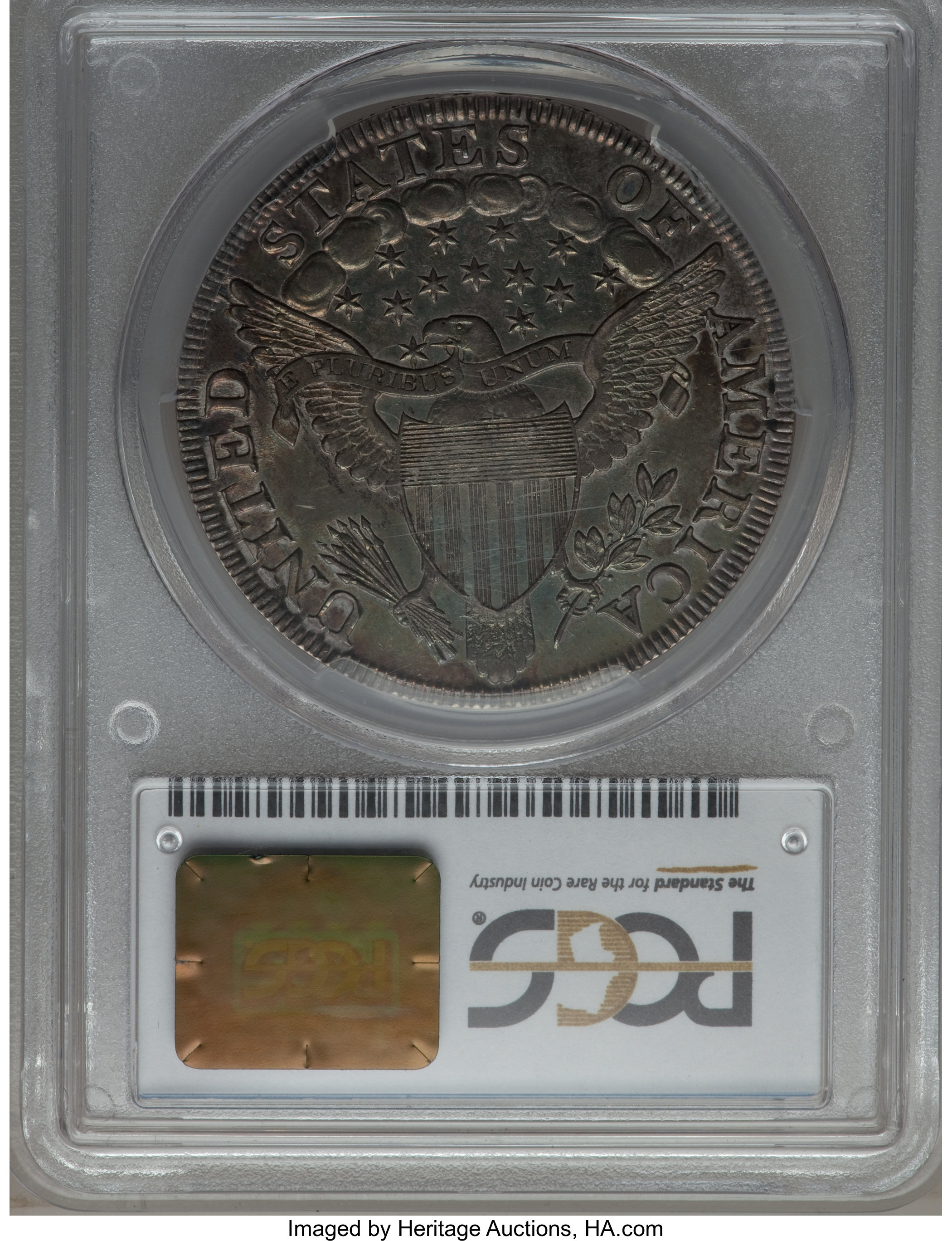 1803 $1  Small 3, B-4, BB-254 AU55 CAC thumbnail 3