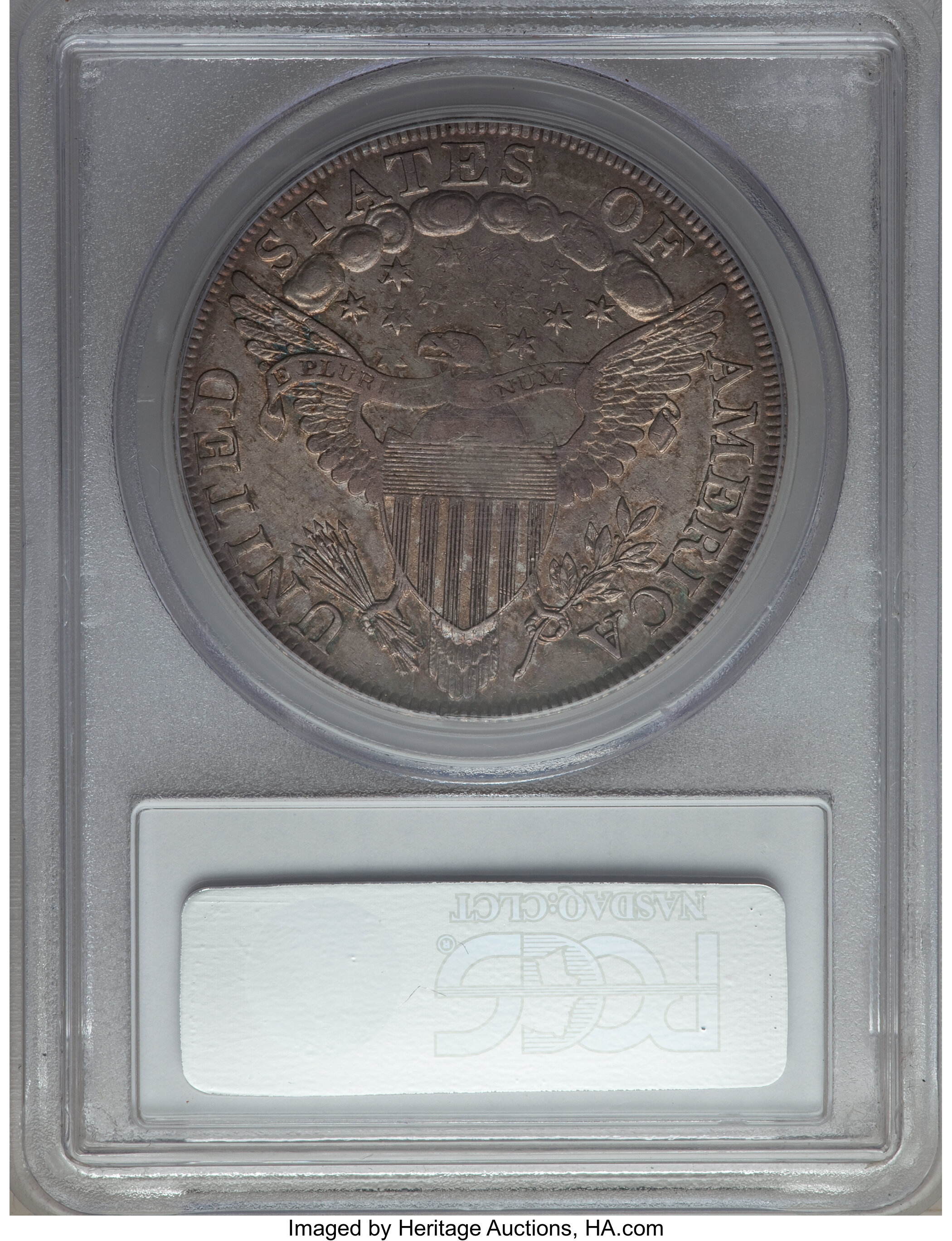 1798 $1  Large Eagle, Pointed 9, Close Date, B-28, BB-118 MS63 thumbnail 8