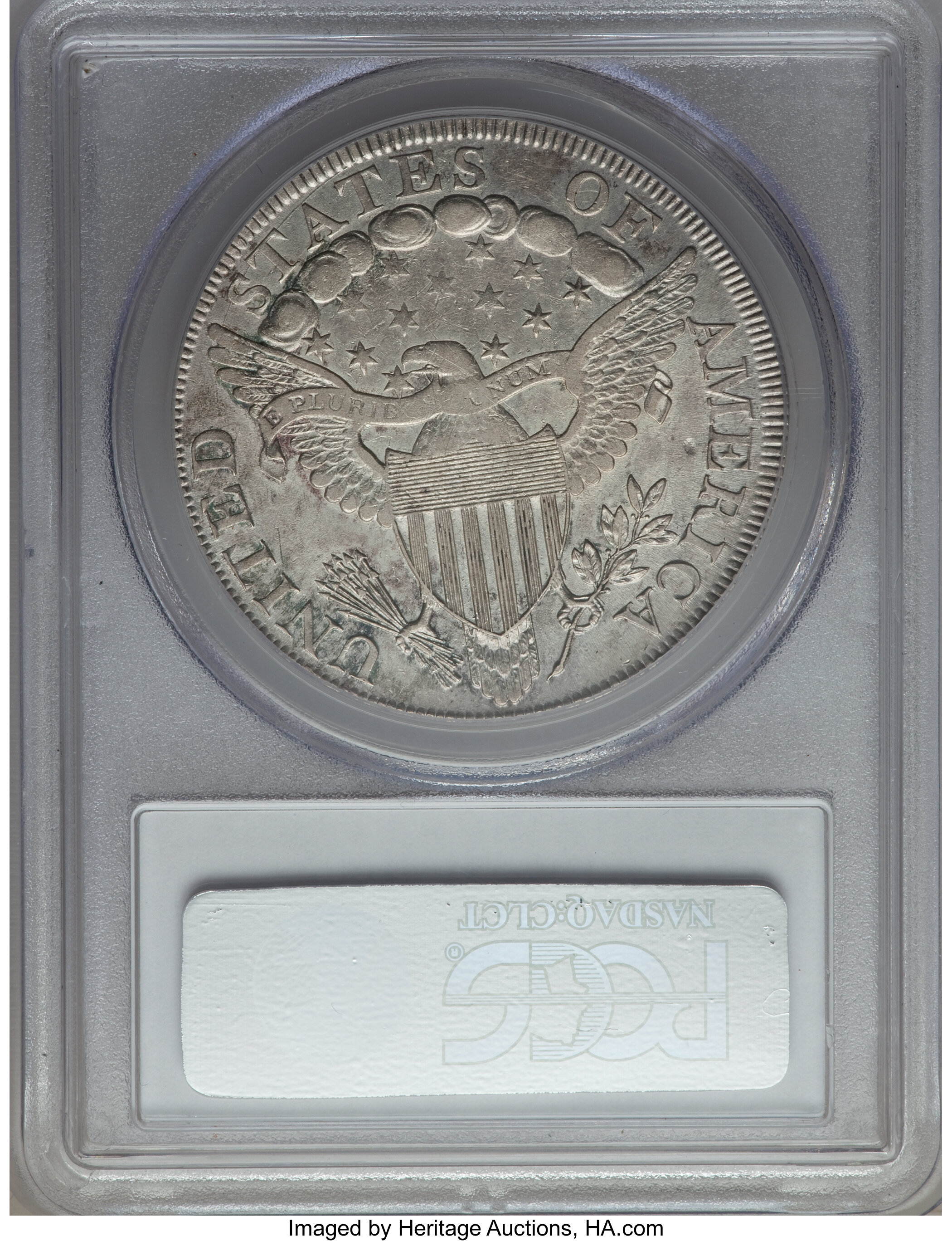 1798 $1  Large Eagle, Pointed 9, Close Date, B-29, BB-119 AU58 thumbnail 13