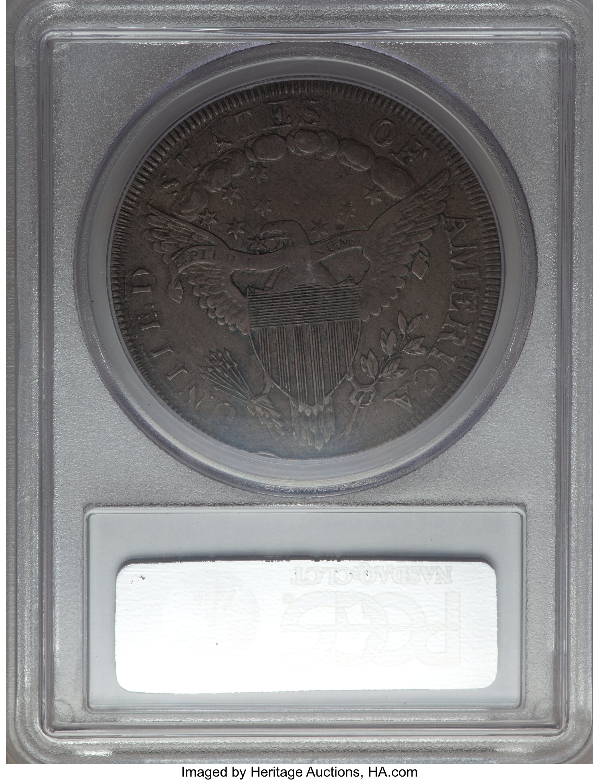 1798 $1  Large Eagle, Pointed 9, Wide Date, B-12, BB-120 VG10 CAC thumbnail 19