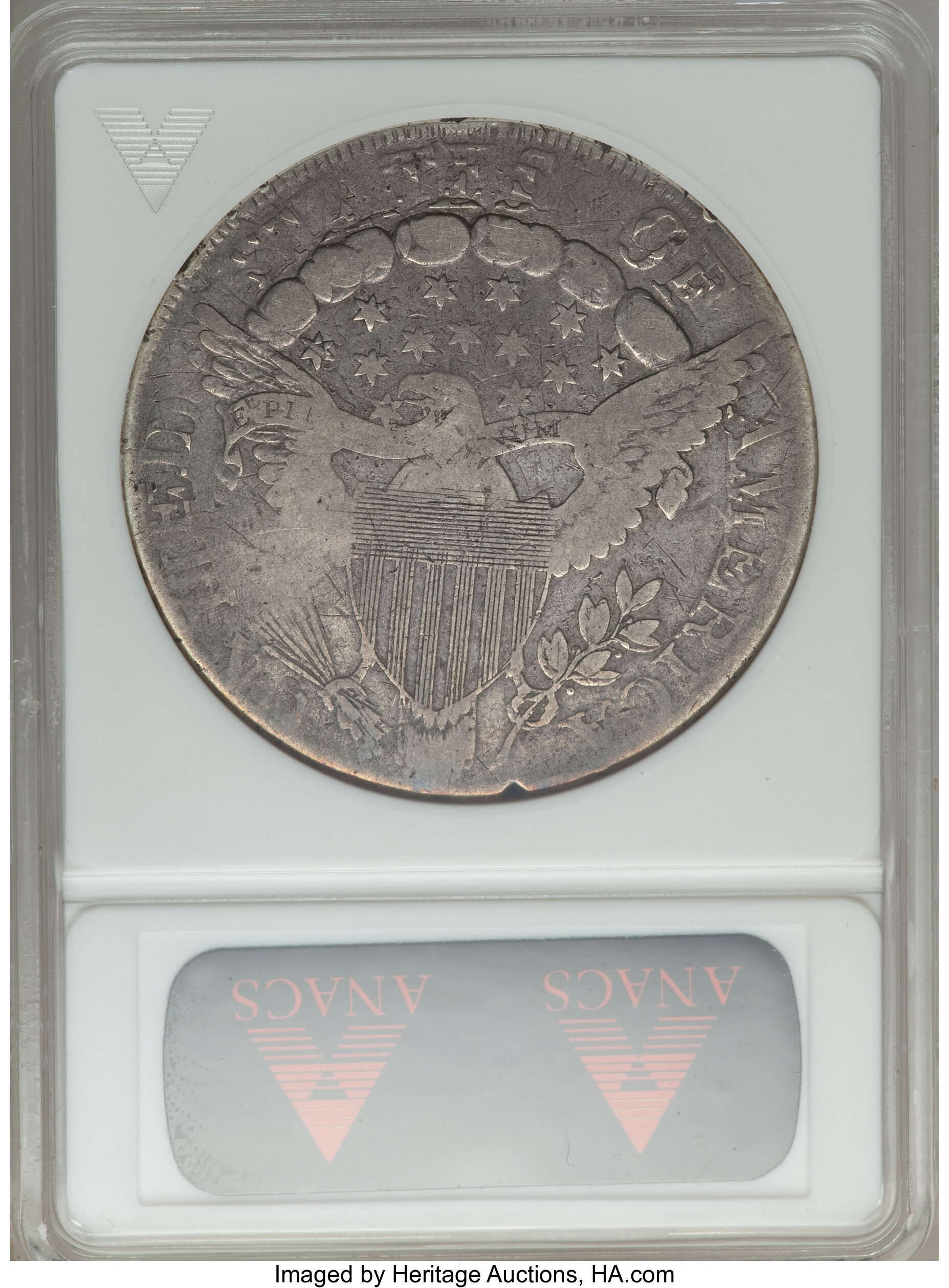 1798 $1  Large Eagle, Pointed 9, 4 Berries, B-8, BB-125 F15 thumbnail 2