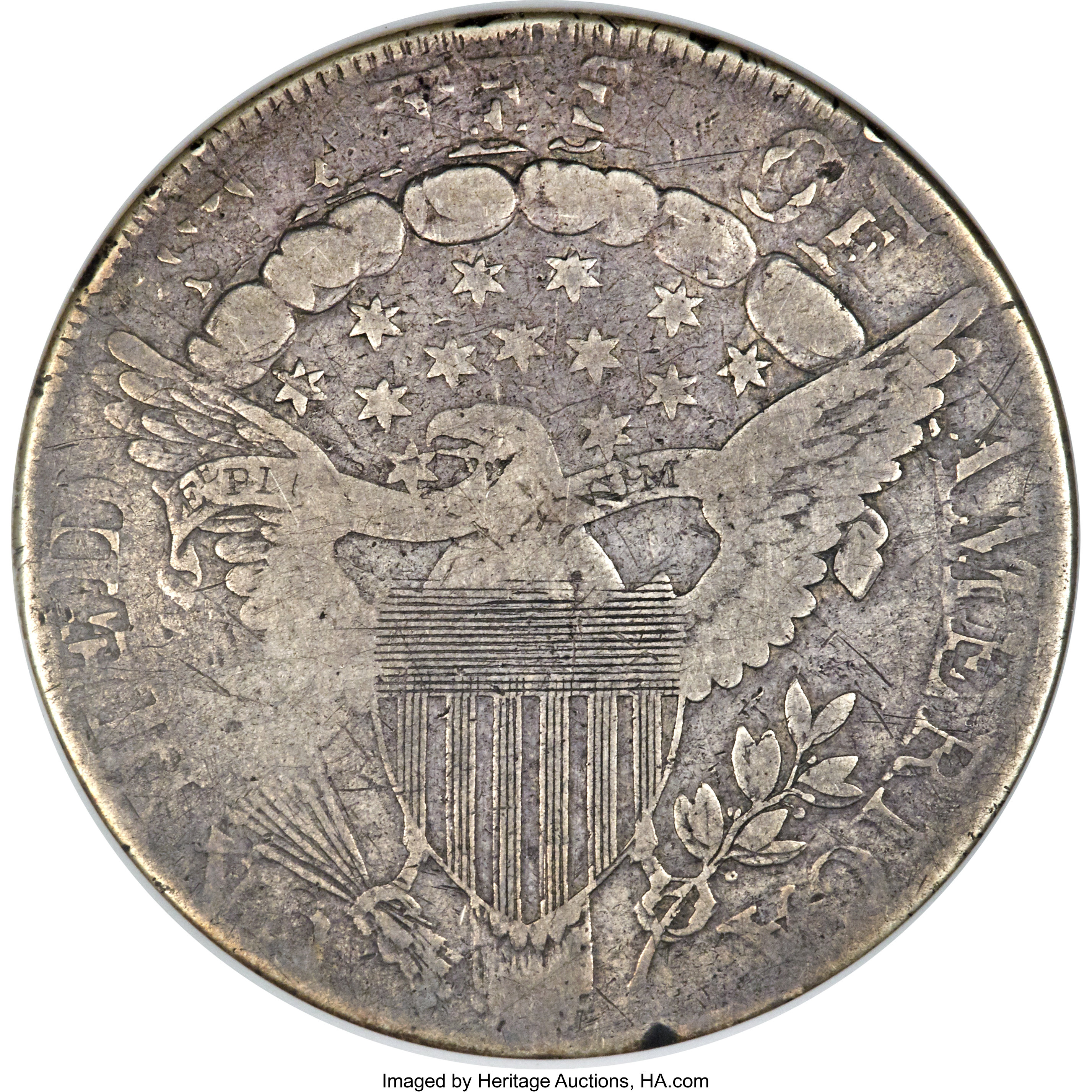 1798 $1  Large Eagle, Pointed 9, 4 Berries, B-8, BB-125 F15 thumbnail 3
