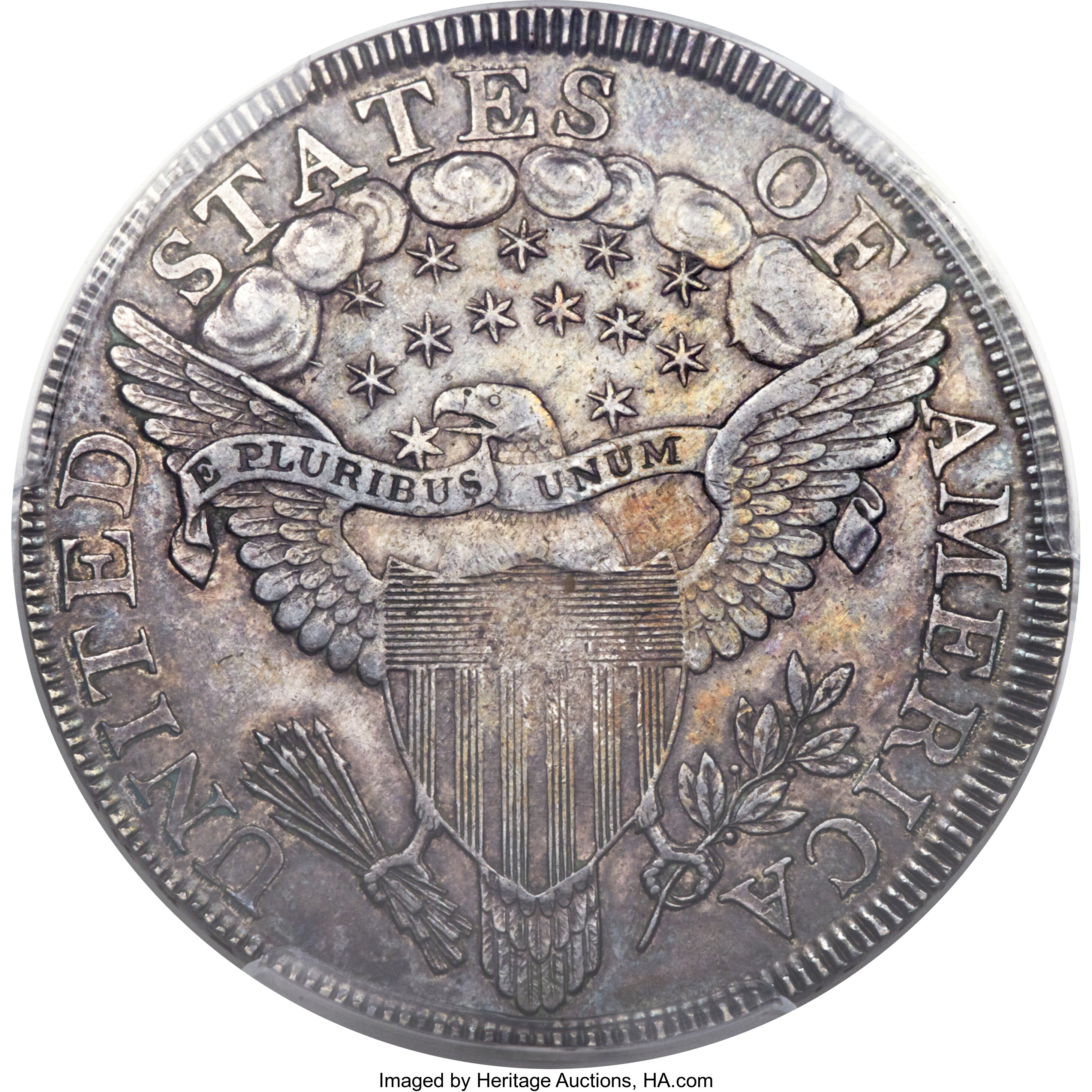 1799 $1  Irregular Date, 15 Stars, B-4, BB-153 AU55 thumbnail 13