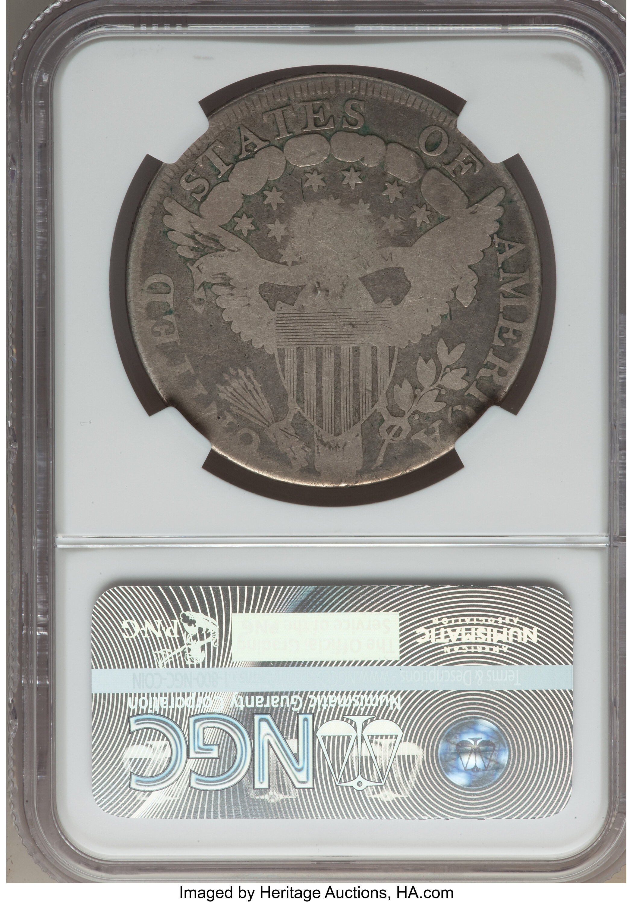 1798 $1  Large Eagle, Pointed 9, 4 Berries, B-8, BB-125 AG3 thumbnail 4