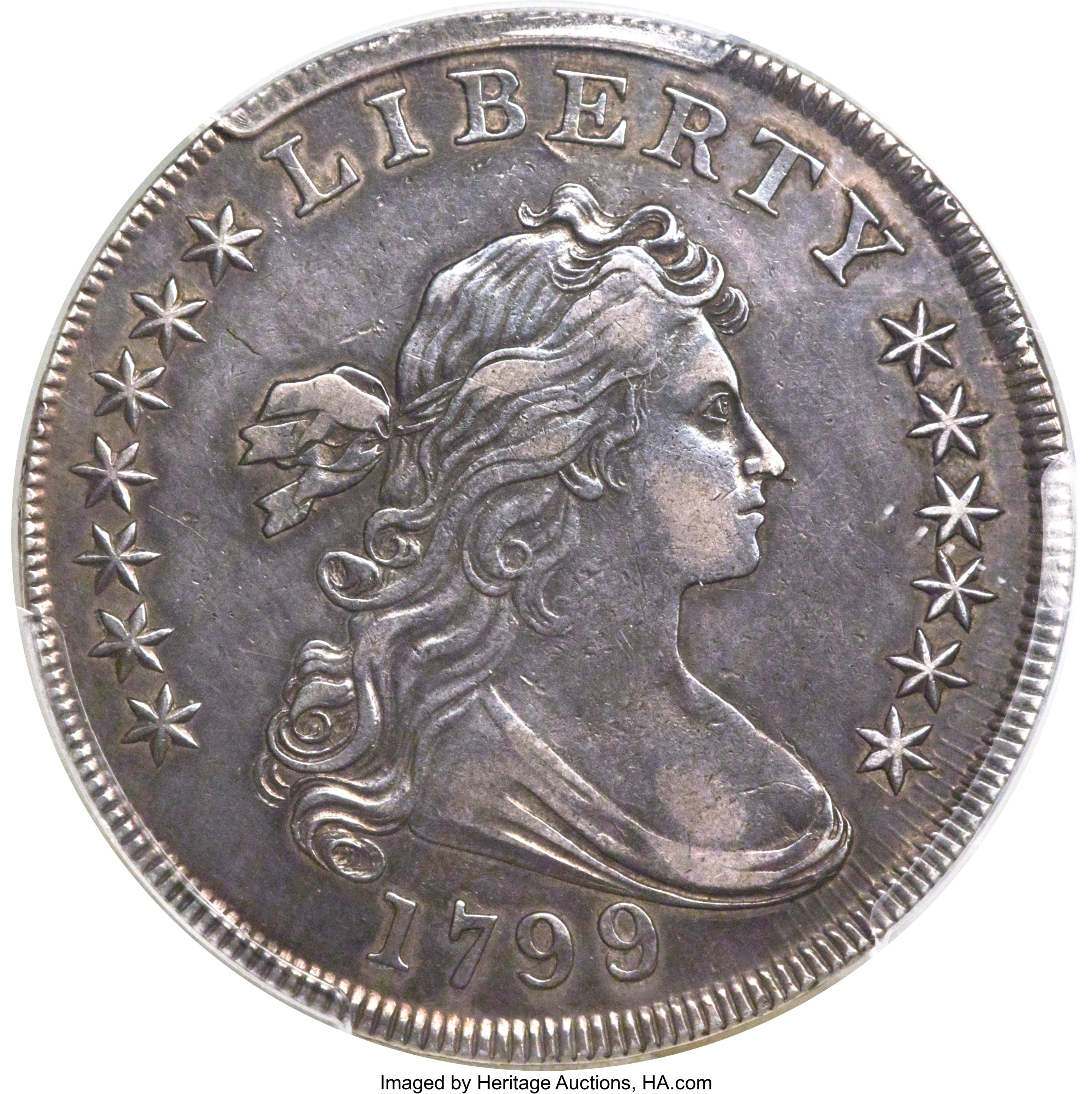 1799/8 $1 15 Stars Reverse, B-3, BB-141, R.3, VF35 PCGS. ...