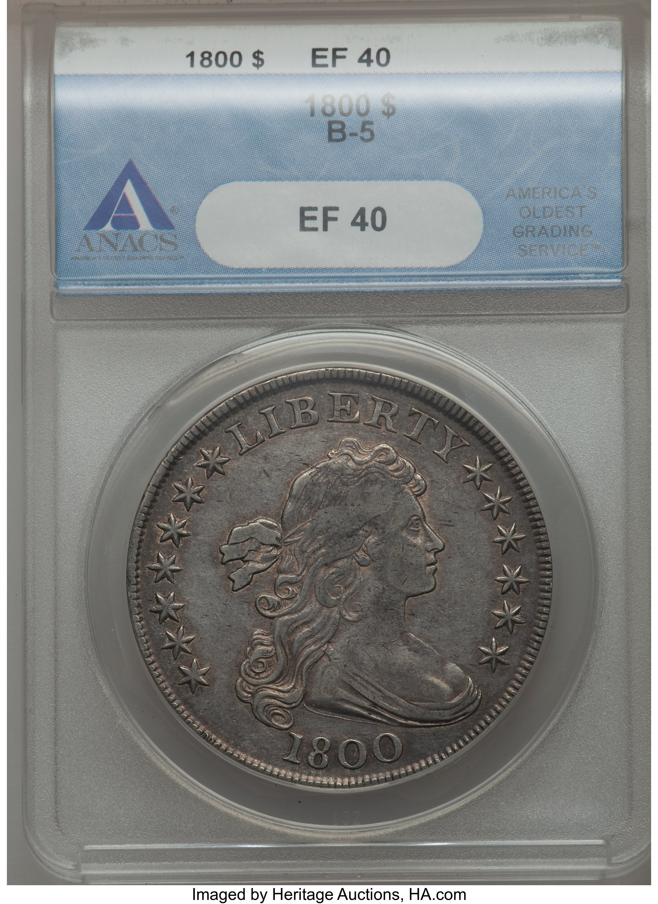 1800 $1  B-5, BB-189 XF40 thumbnail 16