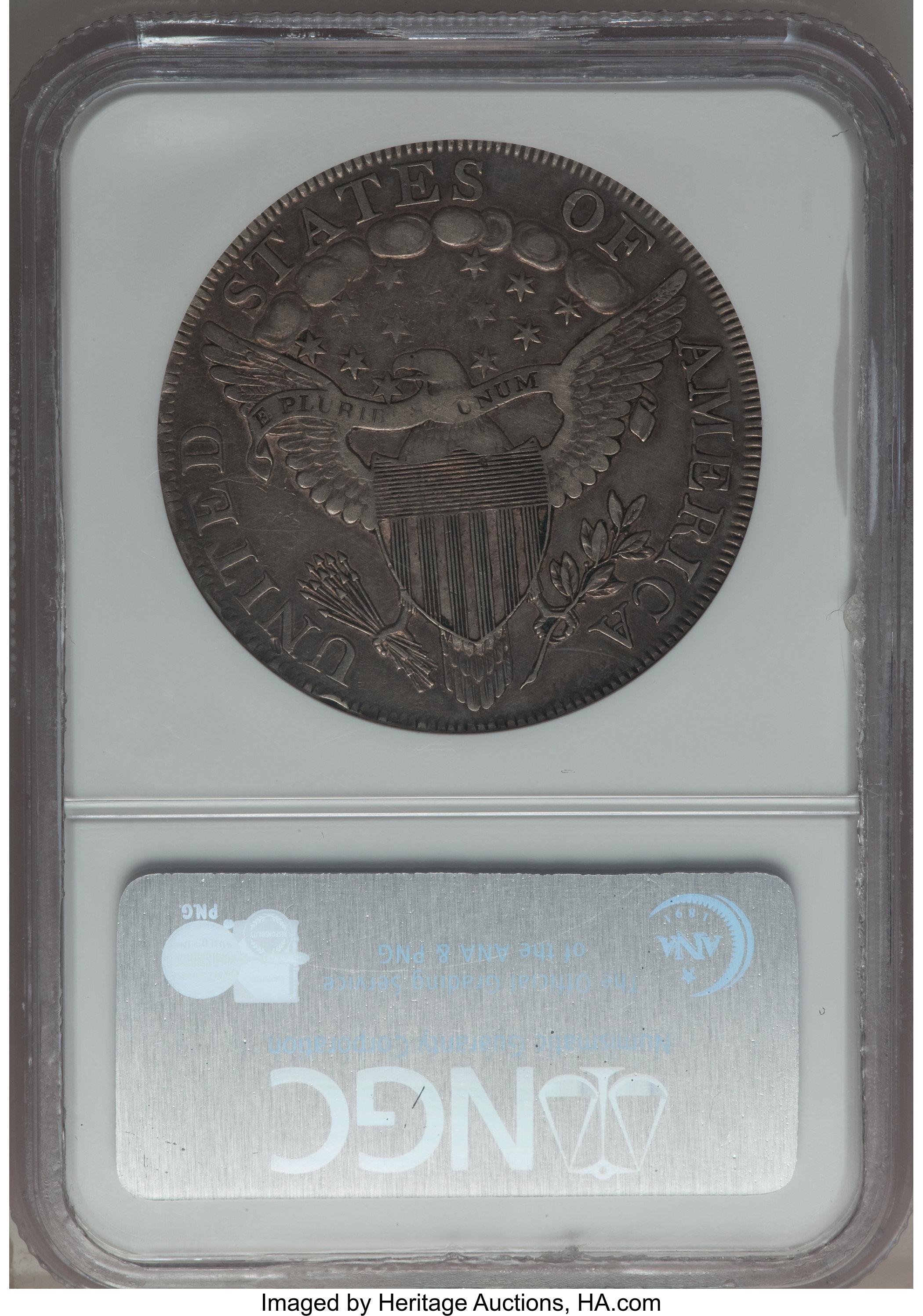 1798 $1  Large Eagle, Pointed 9, Close Date, B-29, BB-119 AU58 thumbnail 22