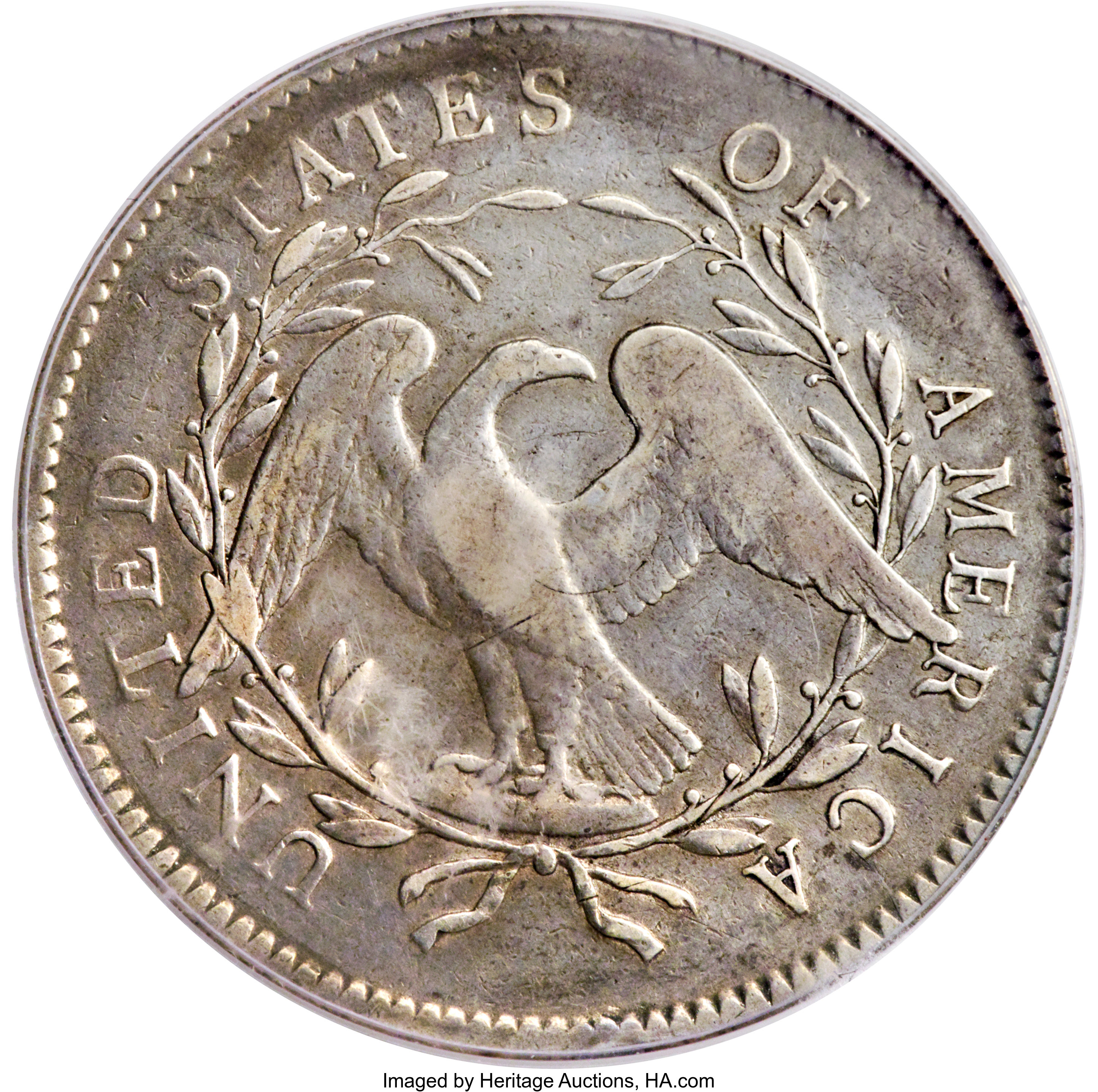 1795 $1  Flowing Hair, Silver Plug, 2 Leaves, B-1, BB-21 P1 thumbnail 17