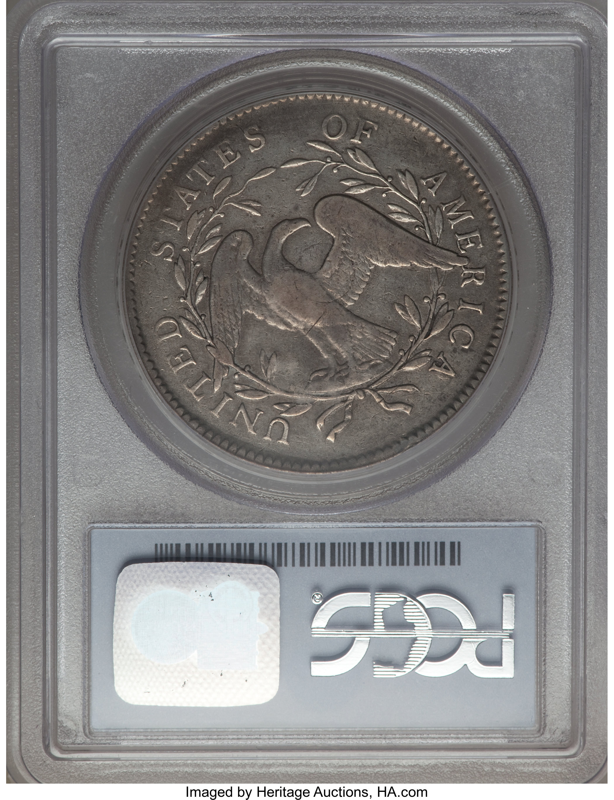1795 $1  Flowing Hair, Silver Plug, 2 Leaves, B-1, BB-21 P1 thumbnail 19
