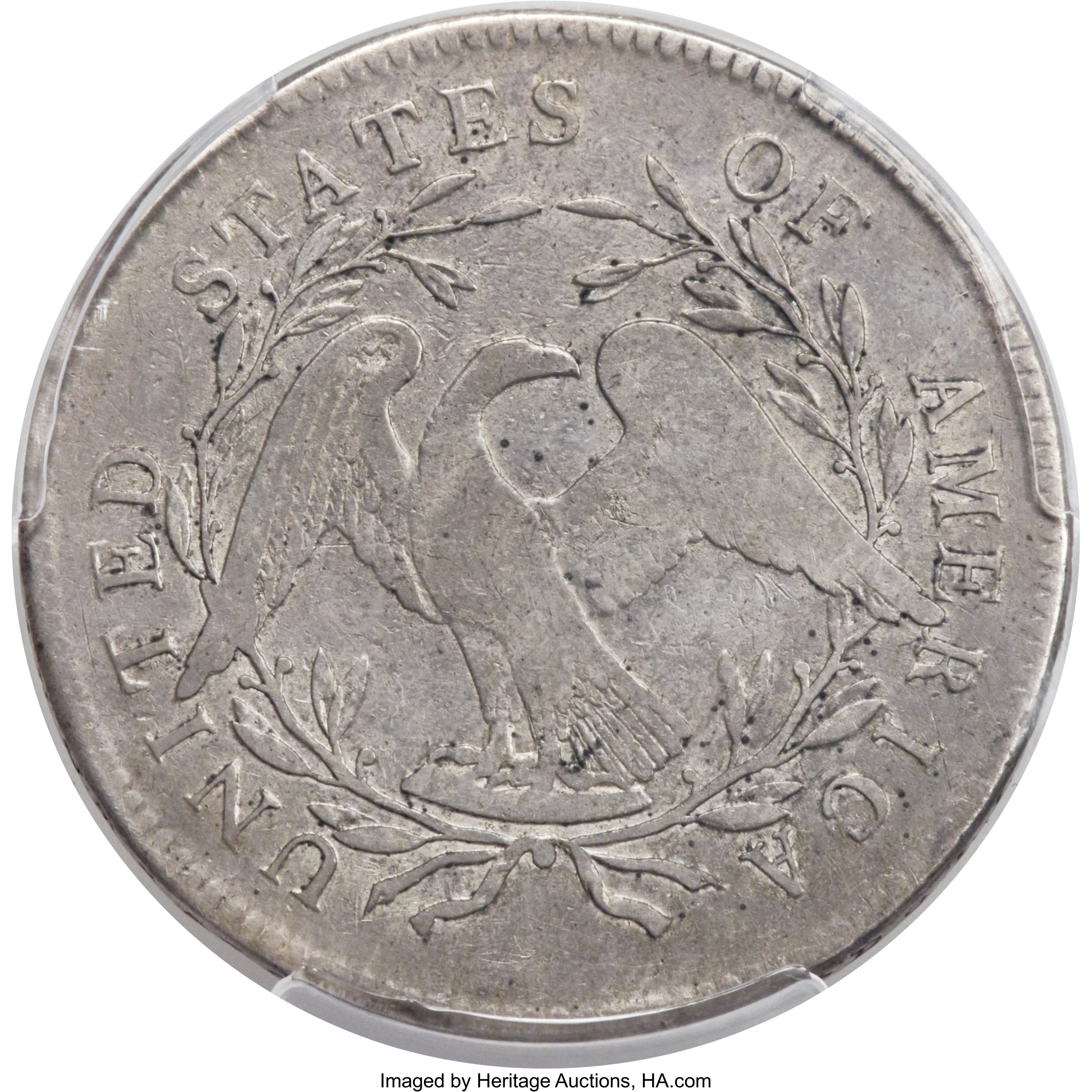 1795 $1  Flowing Hair, 2 Leaves, B-9, BB-13 P1 thumbnail 17