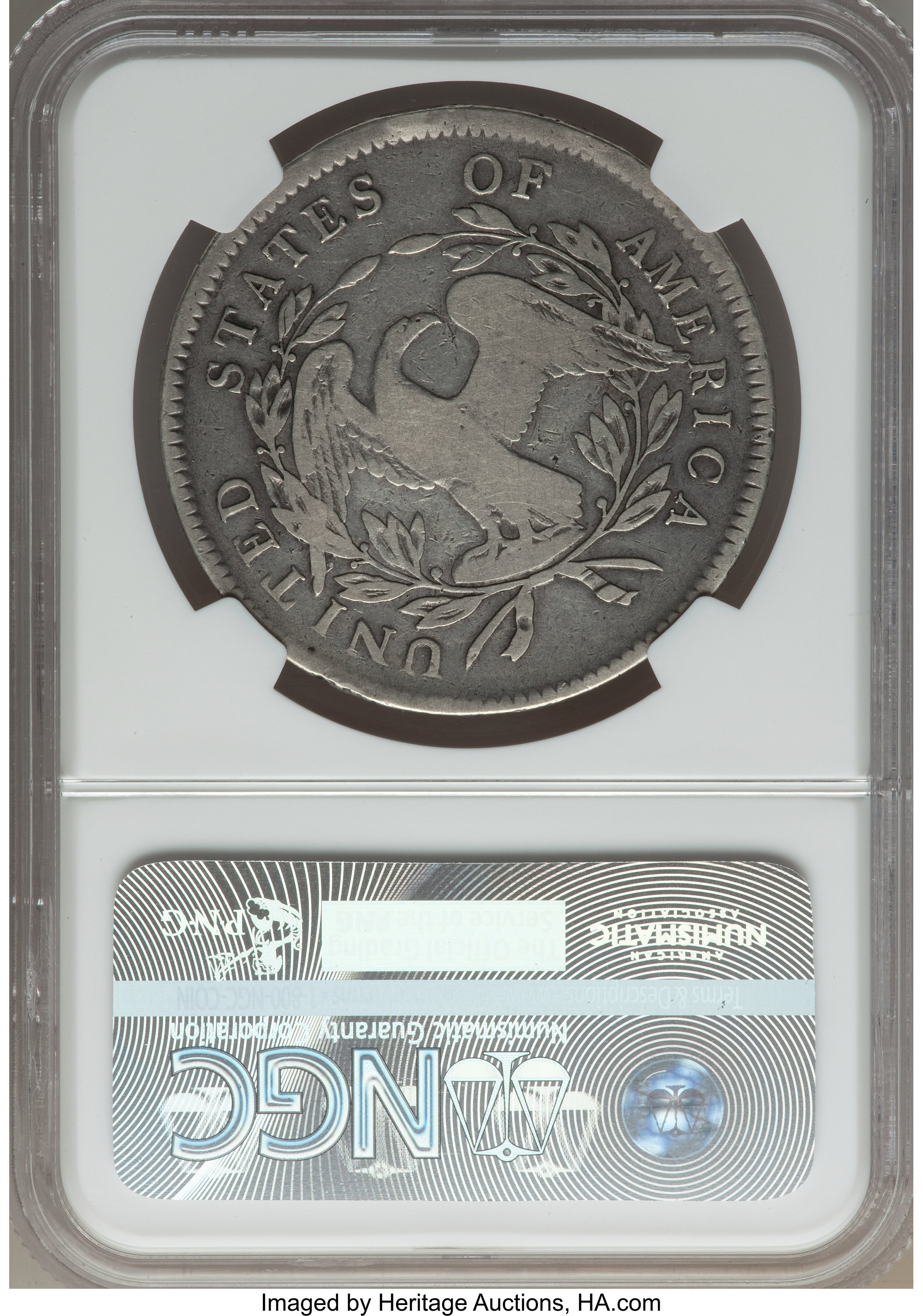 1795 $1  Flowing Hair, 3 Leaves, B-6, BB-25 P1 thumbnail 6