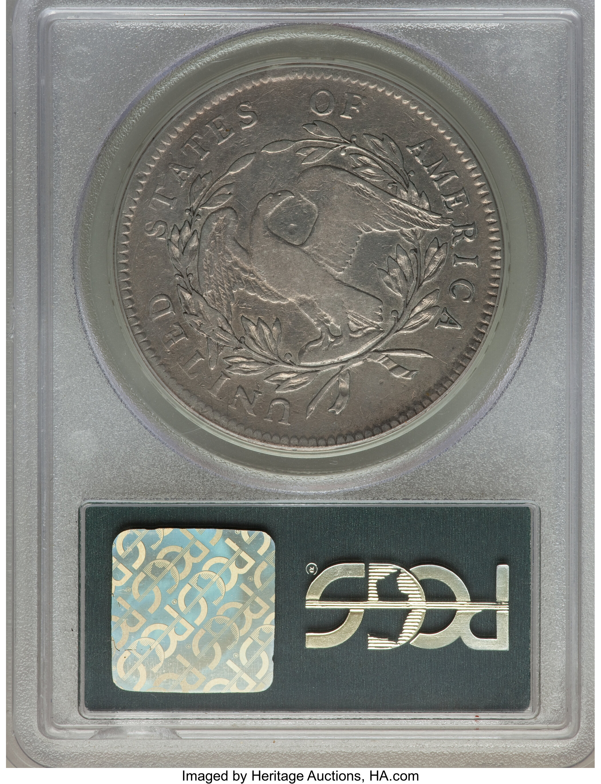 1795 $1  Flowing Hair, 3 Leaves, B-6, BB-25 VF20 thumbnail 6