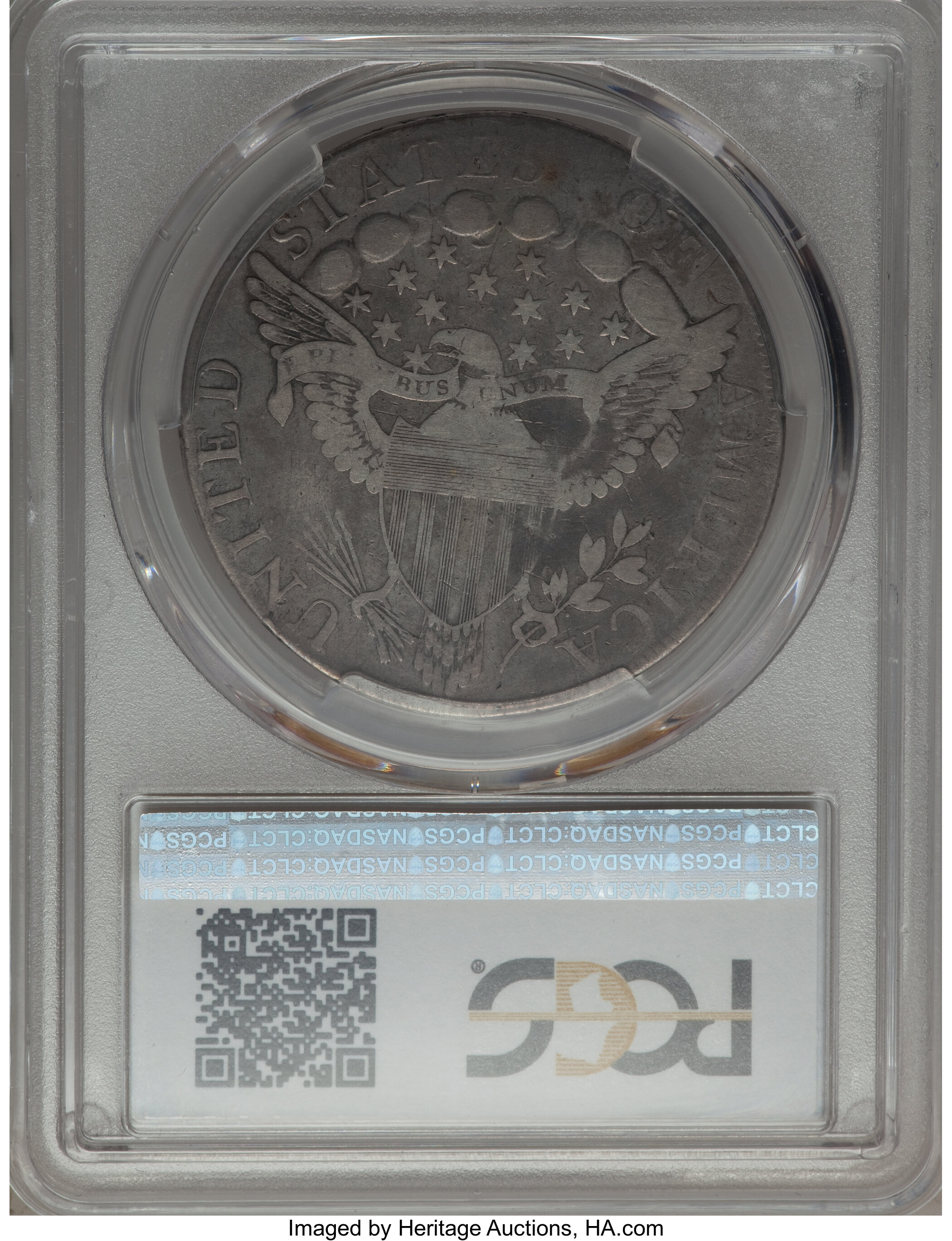 1798 $1  Large Eagle, Pointed 9, 10 Arrows, 5 Vertical Lines, B-17, BB-101 VG10 thumbnail 2