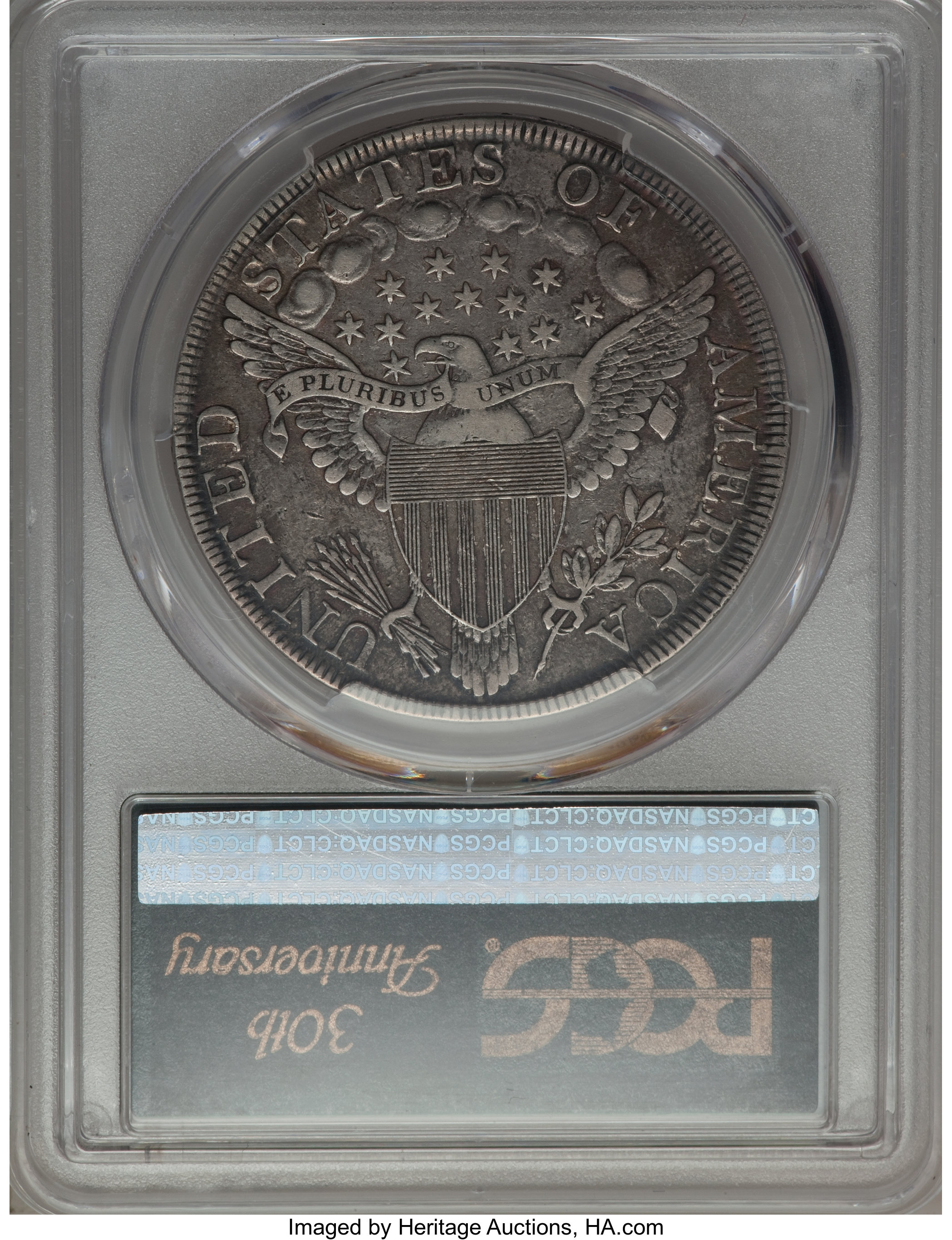 1798 $1  Large Eagle, Pointed 9, Wide Date, B-19, BB-106 VG10 thumbnail 13